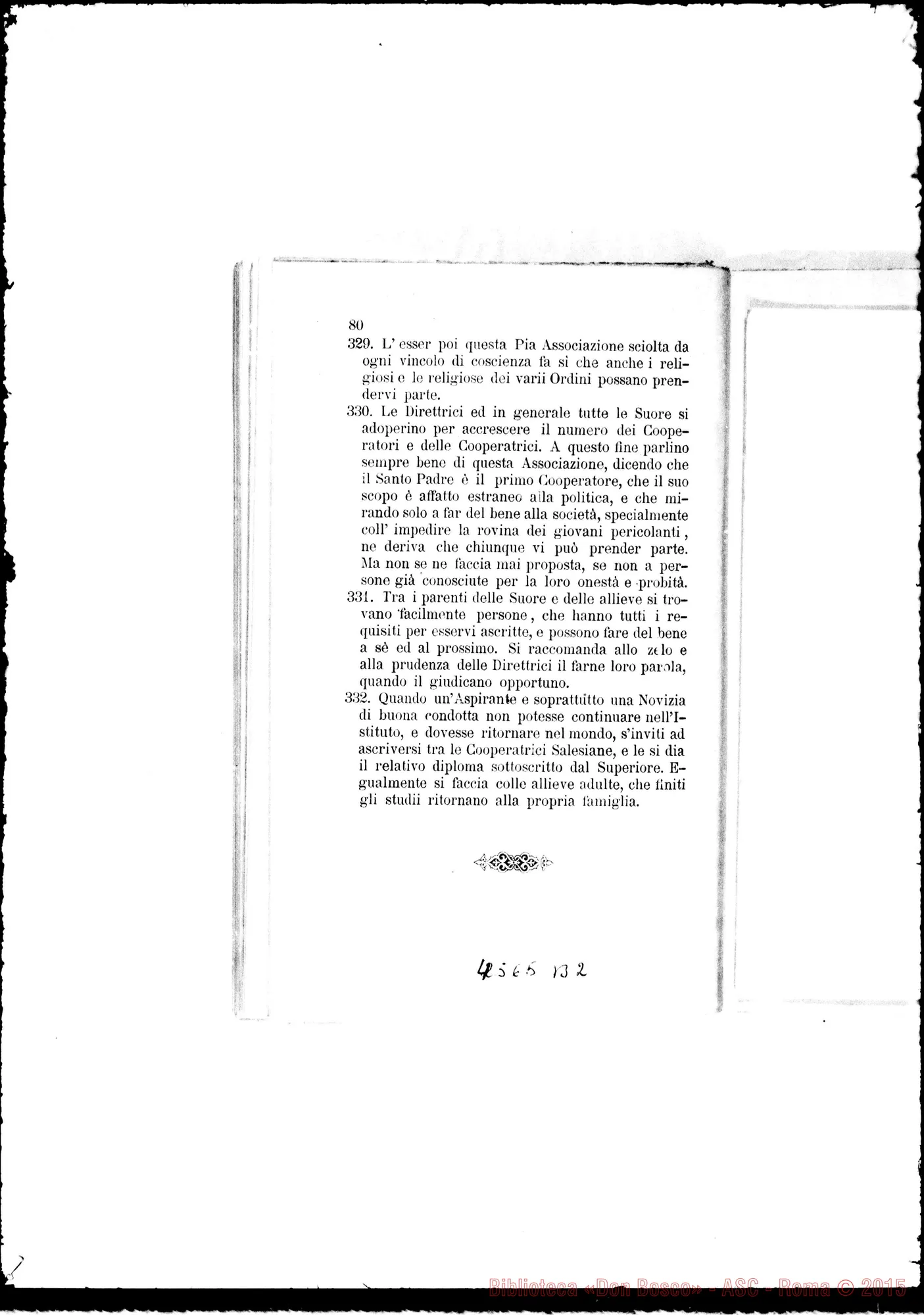 Fotogramma B 2 — Deliberazioni del Secondo Capitolo Generale. Torino, 1887. Stampato