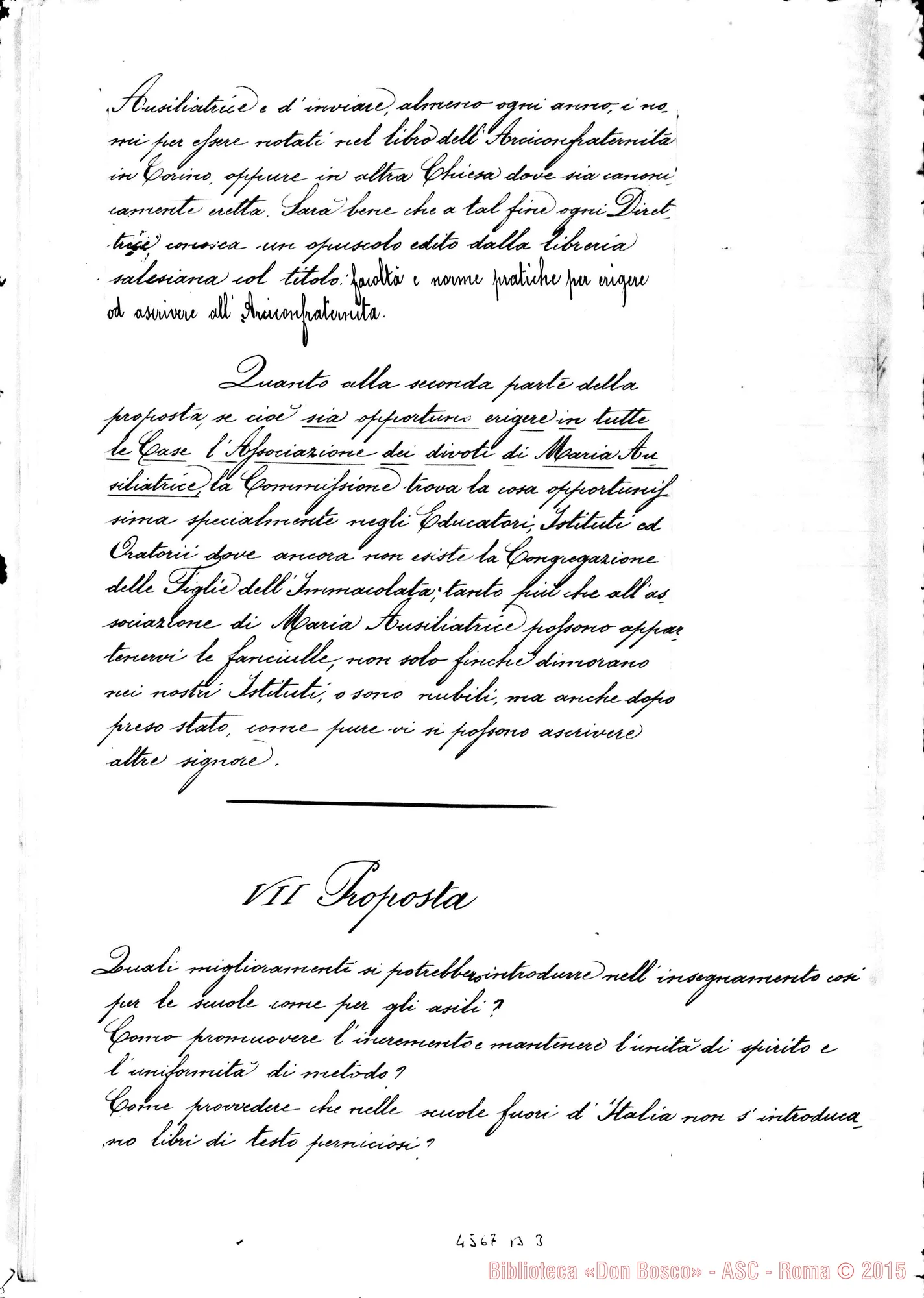 Fotogramma B 3 — Risposte ai temi: Quinterno con risposte ai temi I, II, III, IV, VII, IX, XI. Ms.
