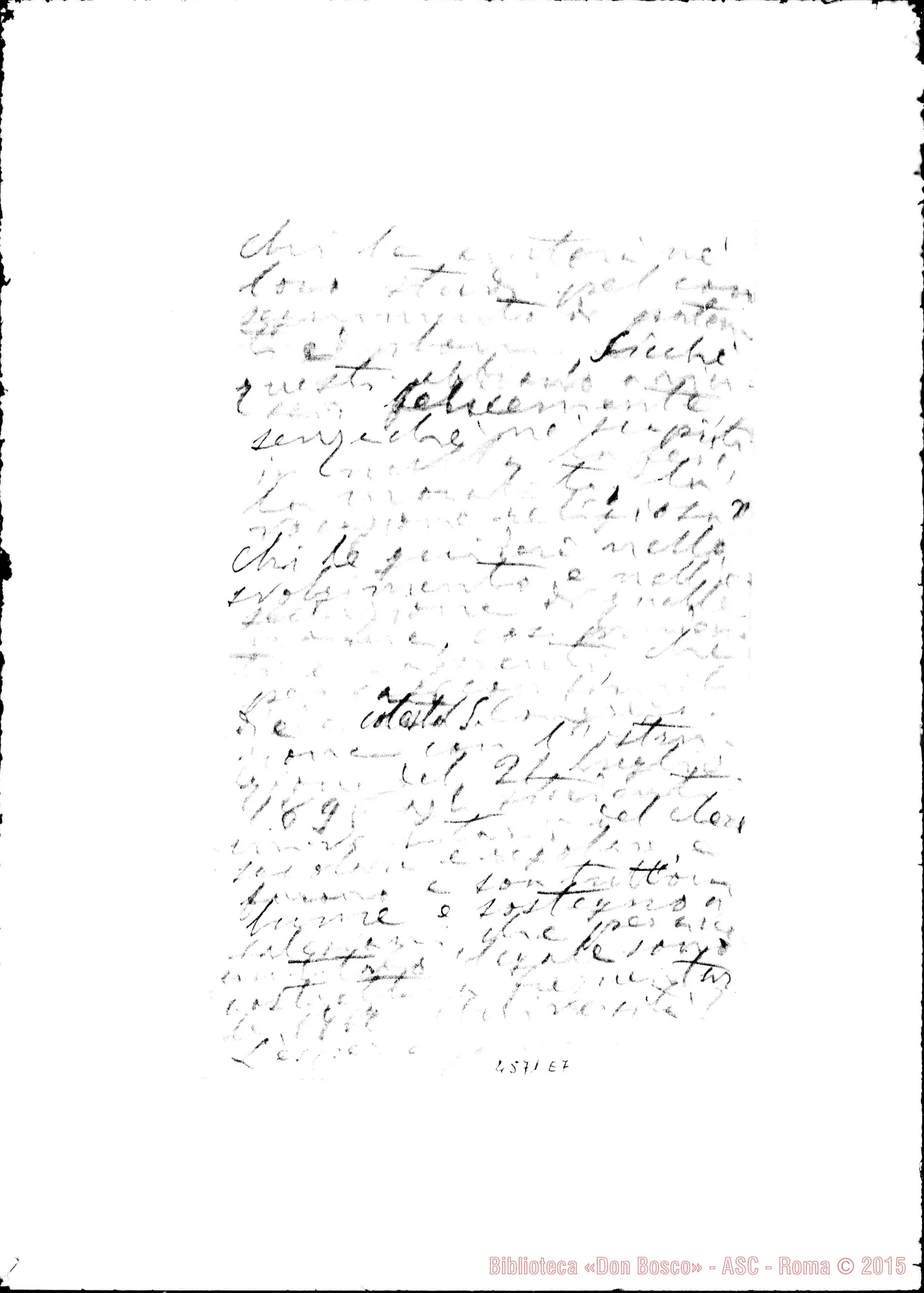 Fotogramma E 7 — Altra minuta della stessa lettera, con data 27-12-1905