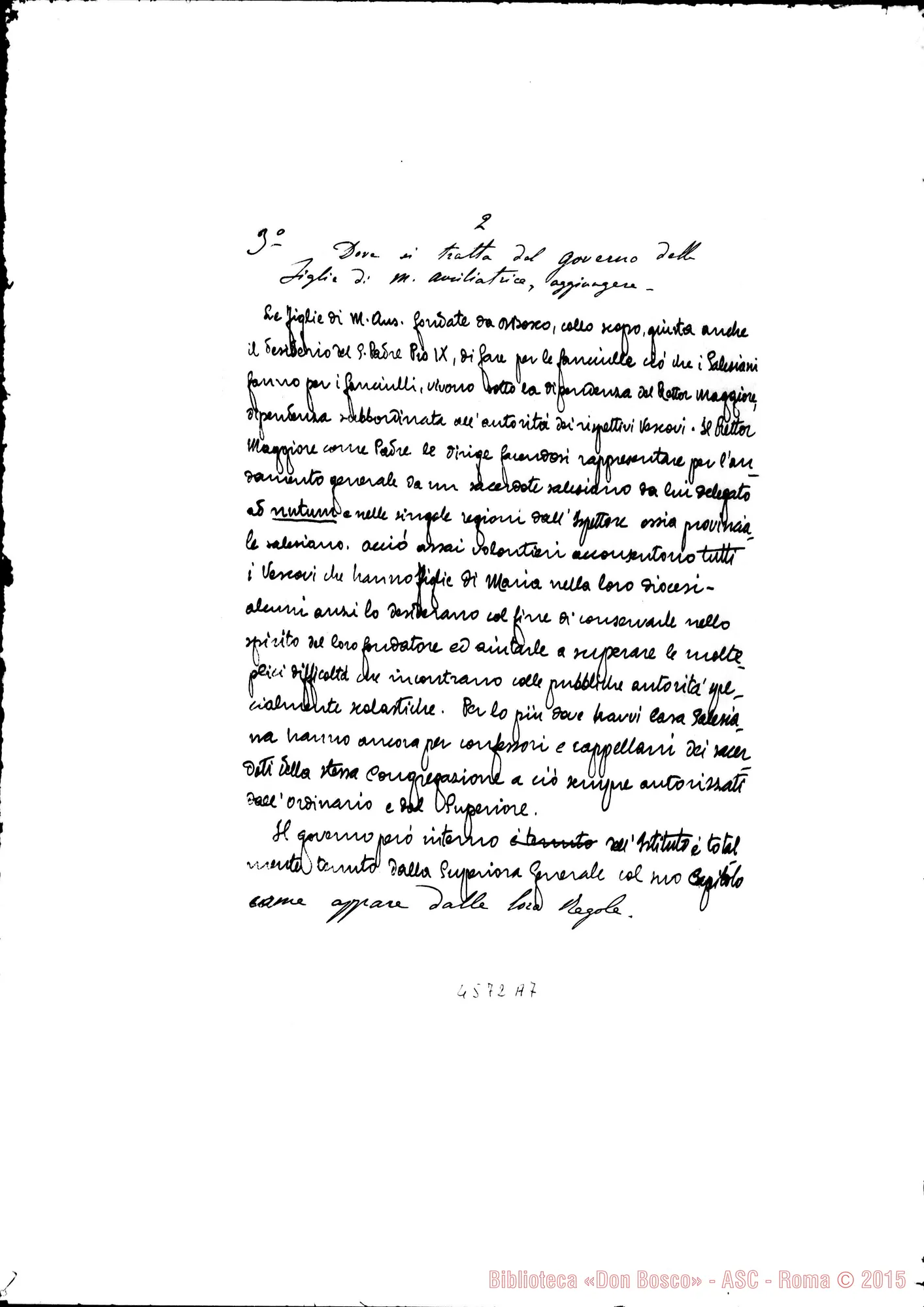 Fotogramma A 7 — Relazione alla S.S. fatta da D. Marenco: osservazioni di D. Gusmano E D. Albera