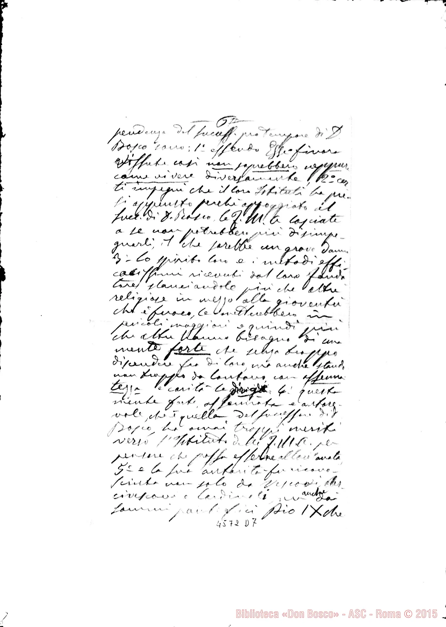 Fotogramma D 7 — parere di D. Bretto sulle Costituzioni ridotte di D. Marenco