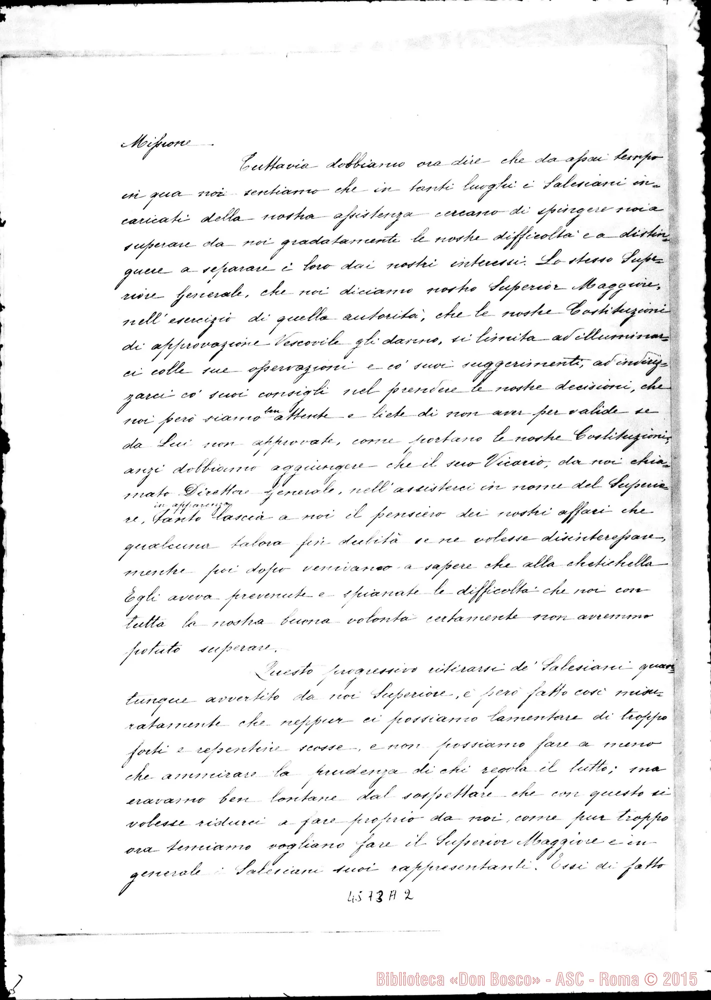 Fotogramma A 2 — Ricorso alla S. Sede. Nizza Monferrato, 1905. Ms.