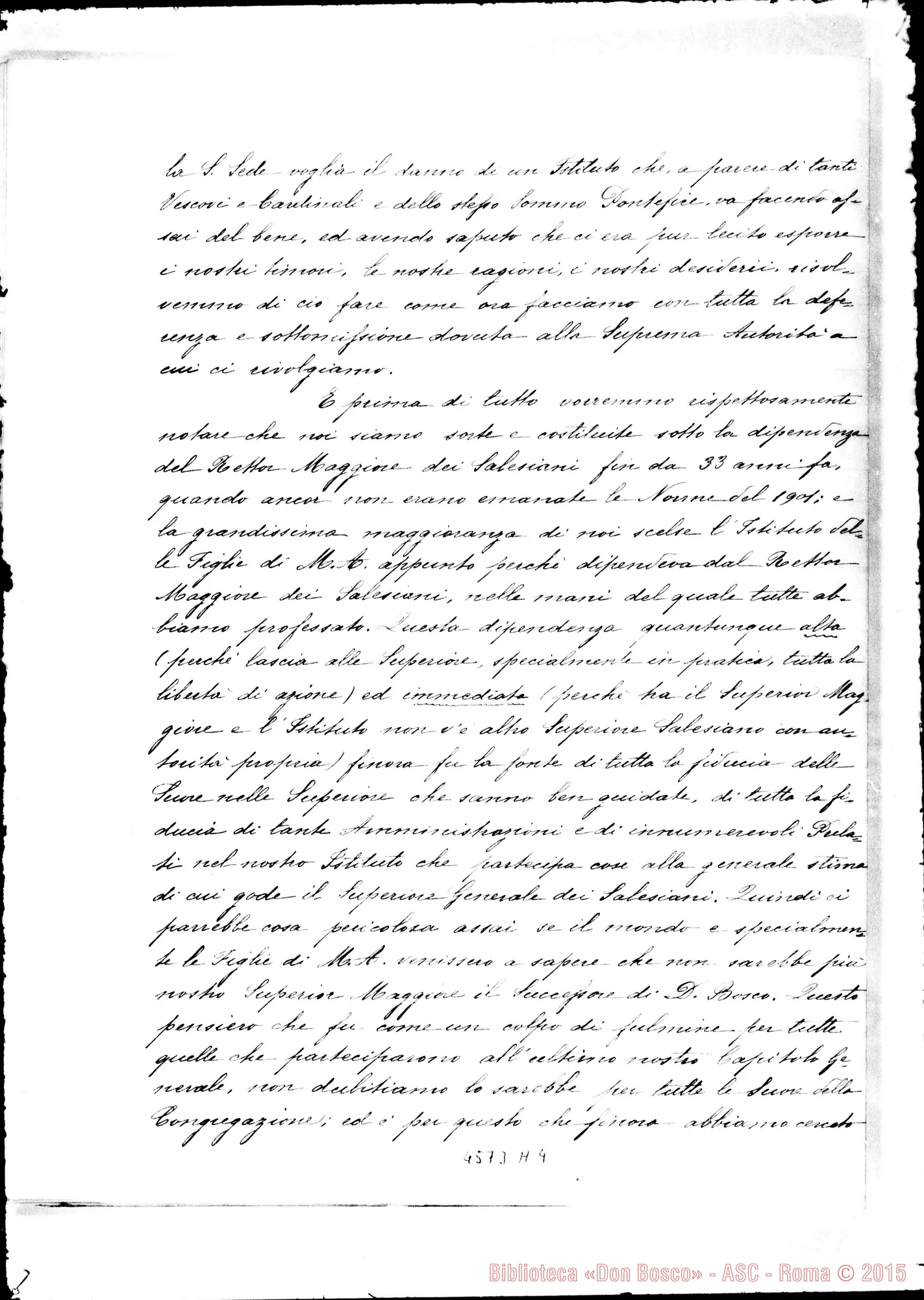 Fotogramma A 4 — Ricorso alla S. Sede. Nizza Monferrato, 1905. Ms.