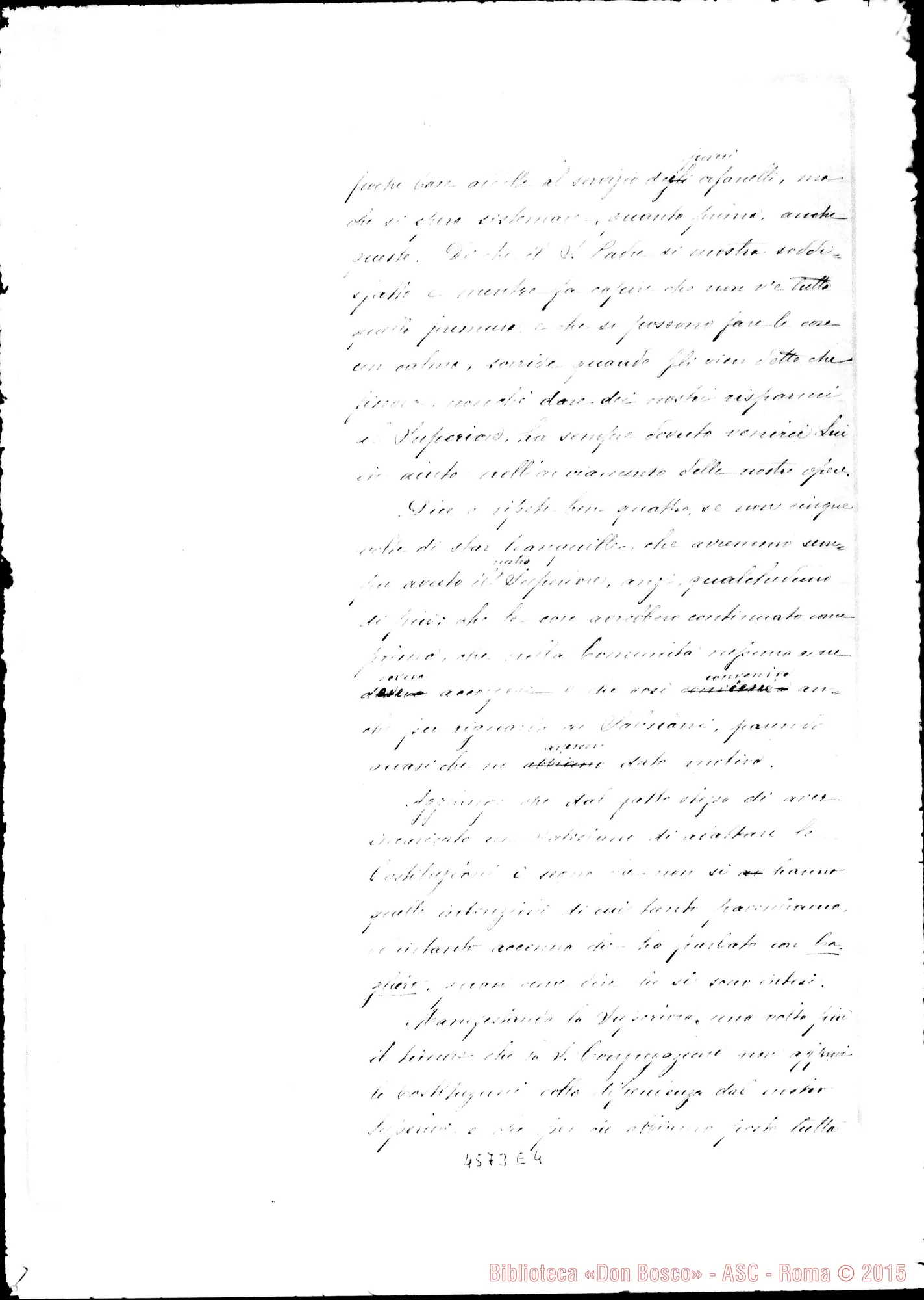 Fotogramma E 4 — Verbale dell’Udienza con il Papa, il 7-01-1906. Ms.