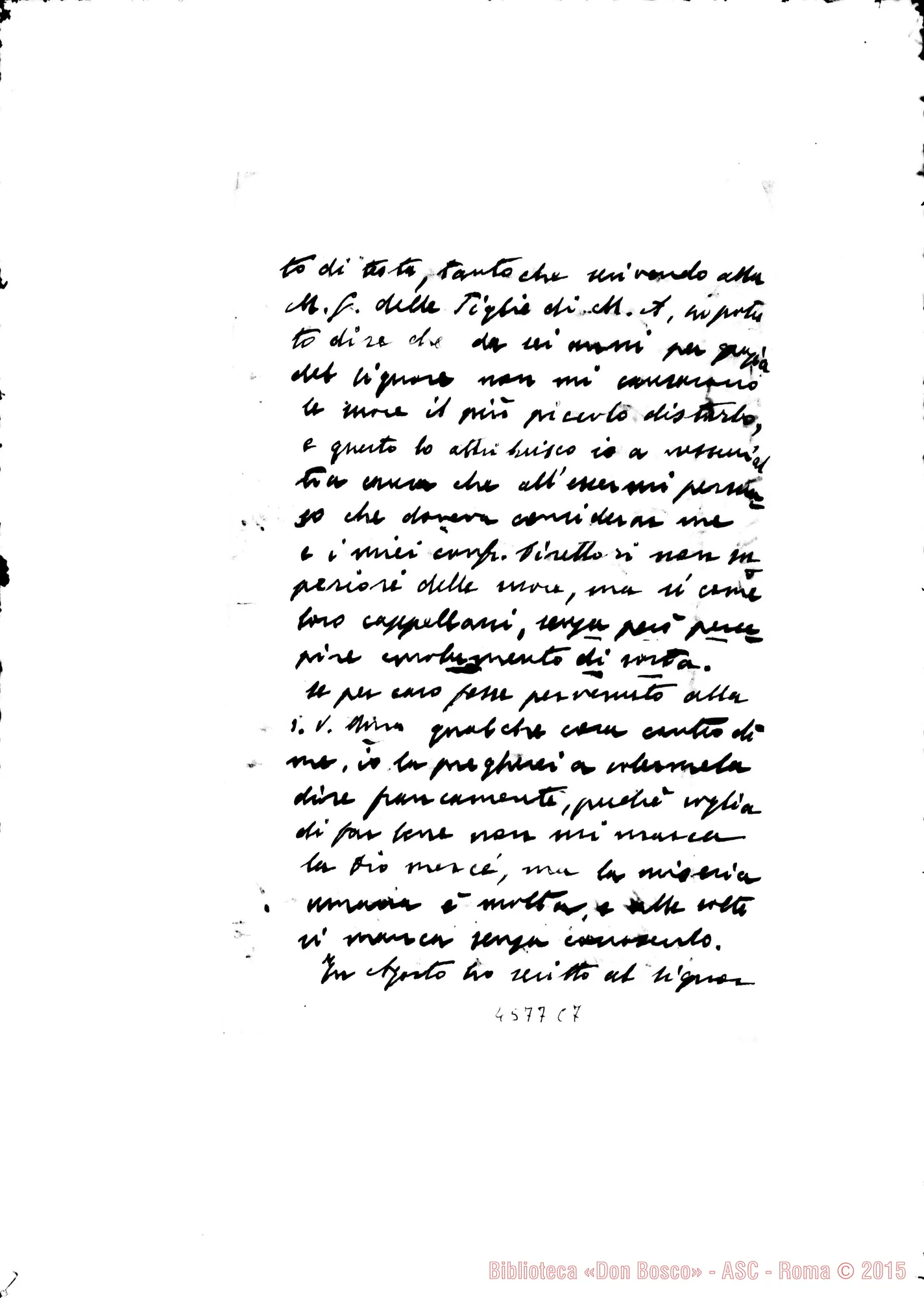 Fotogramma C 7 — D. Gamba Giuseppe: lettera senza intestazione. Montevideo, 20-11-1905