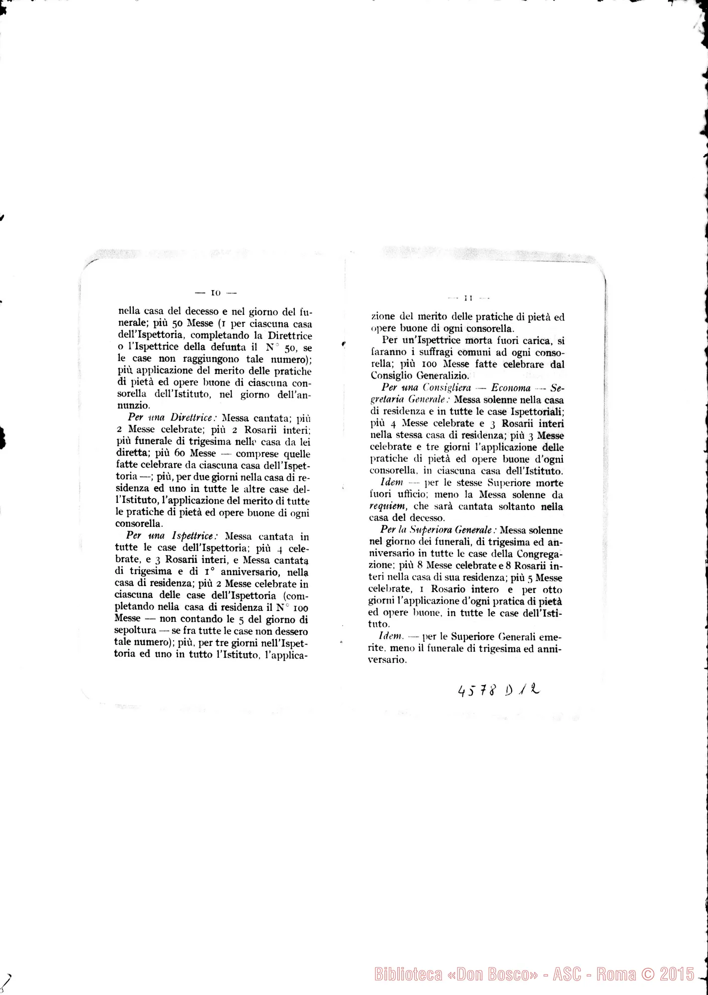 Fotogramma D 12 — Deliberazioni del VII Capitolo Generale. Stampato 1914