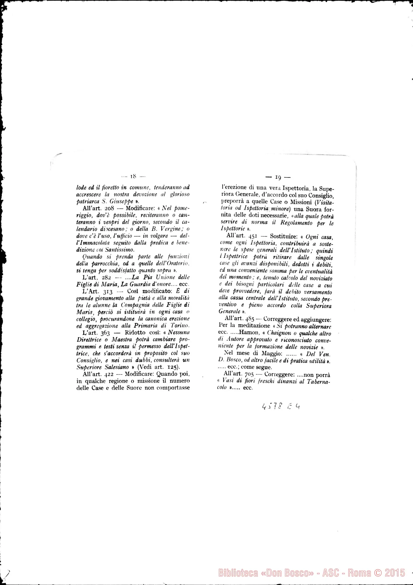 Fotogramma E 4 — Deliberazioni del VII Capitolo Generale. Stampato 1914
