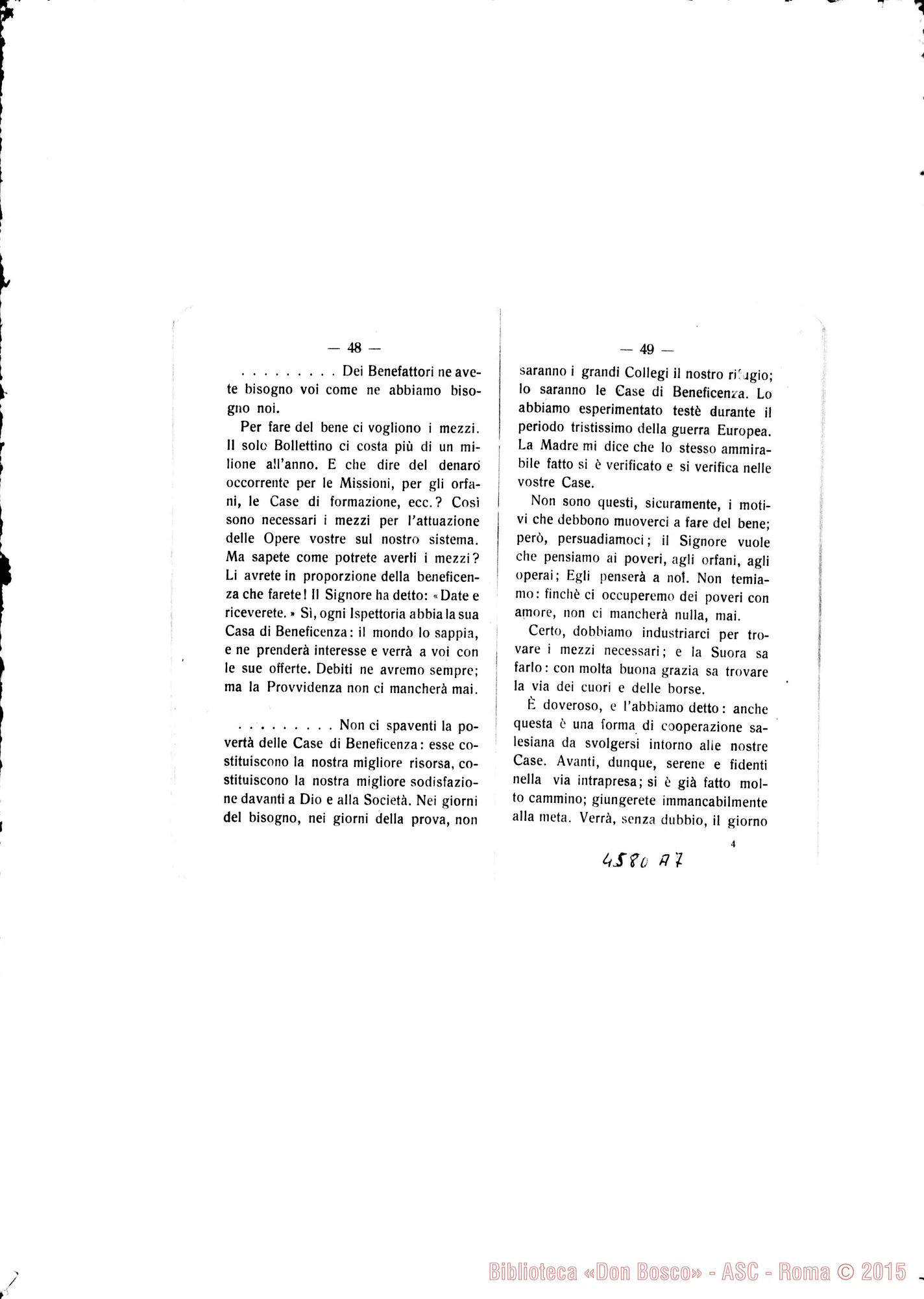 Fotogramma A 7 — Risposte, Istruzioni, Esortazioni del Sig. D. Rinaldi, Delegato Apostolico. Stampato 1922