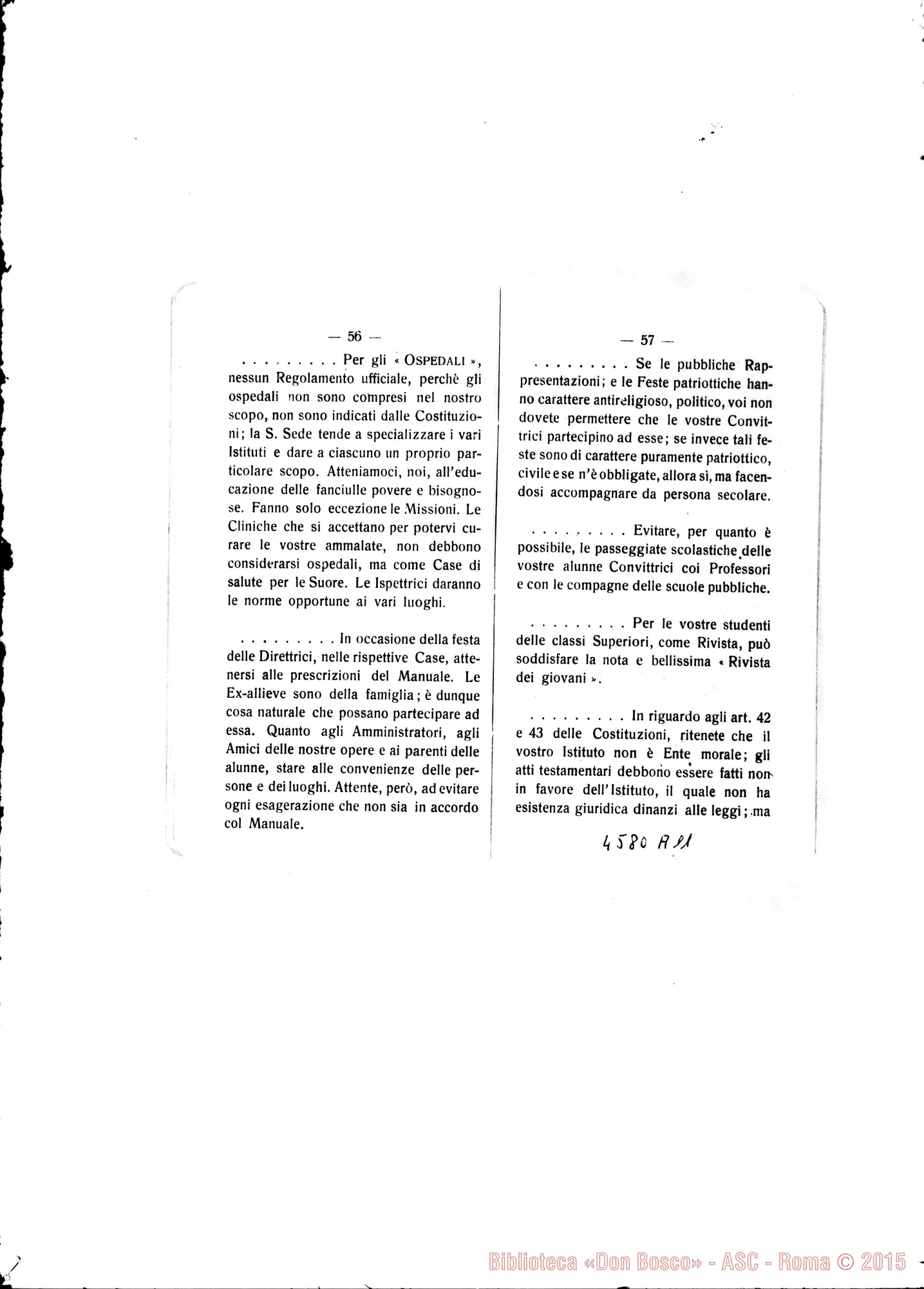 Fotogramma A 11 — Risposte, Istruzioni, Esortazioni del Sig. D. Rinaldi, Delegato Apostolico. Stampato 1922