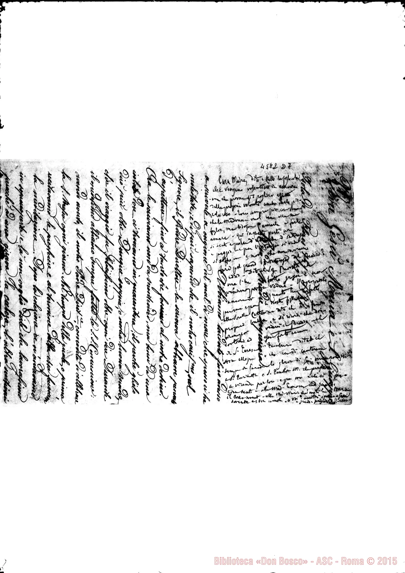 Fotogramma D 7 — Suore-M. Mazzarello. Isola Flores, 14-12-1877. Segue lett. di D. Costamagna. All. trascrizione