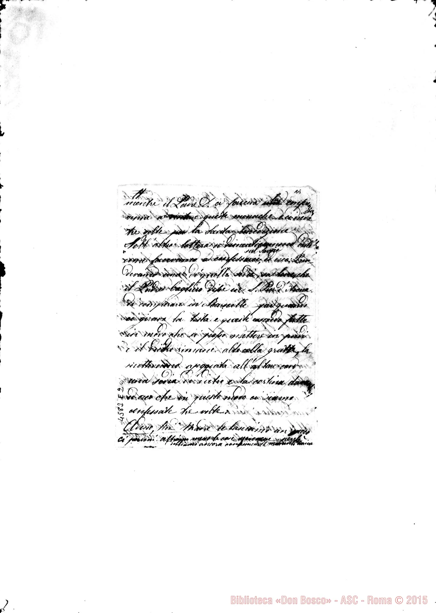 Fotogramma E 2 — D. Costamagna-M. Mazzarello. Montevideo, 18-12-1877. All. trascrizione. Segue lett. delle Suore di Montevideo alla Madre