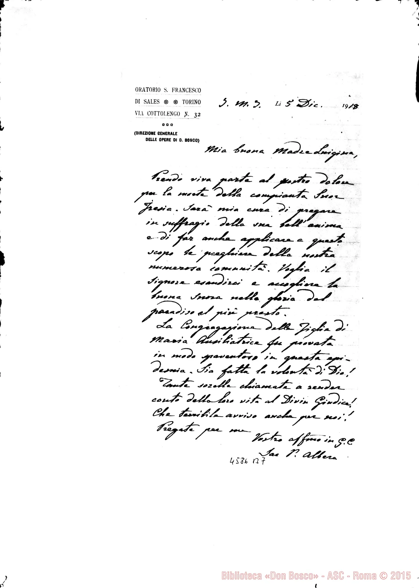 Fotogramma B 7 — « « « Torino, 5-12-1918