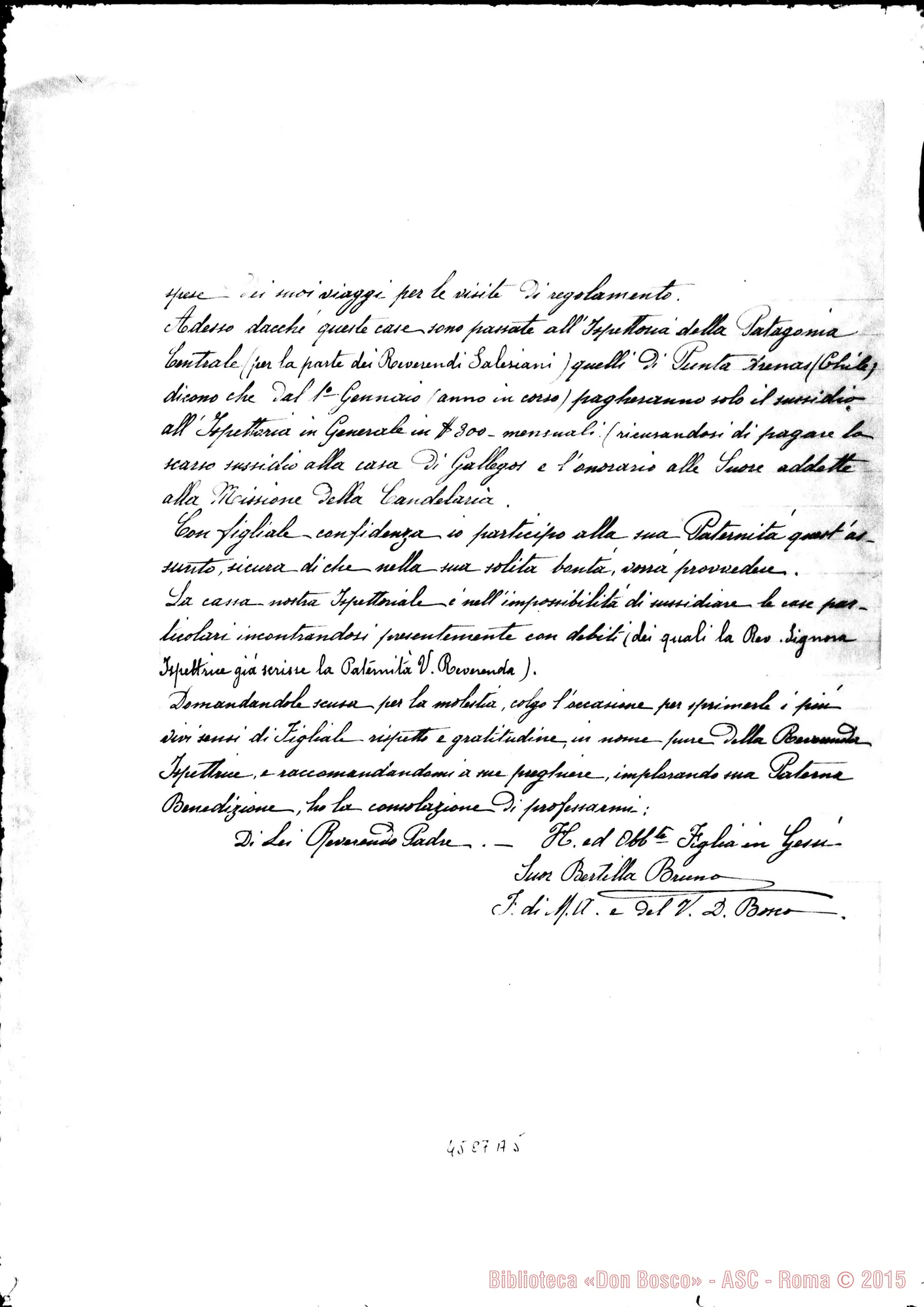 Fotogramma A 5 — Bertilla Bruno, suora-Albera Paolo. Puntarenas, 20-03-1918