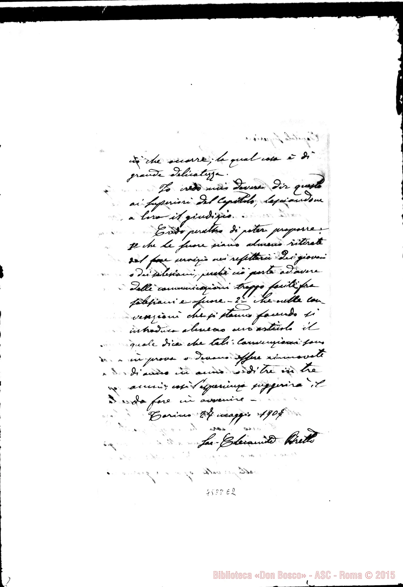 Fotogramma E 2 — « « -Salesiani (Cap. Sup.). Torino, 27-05-1907