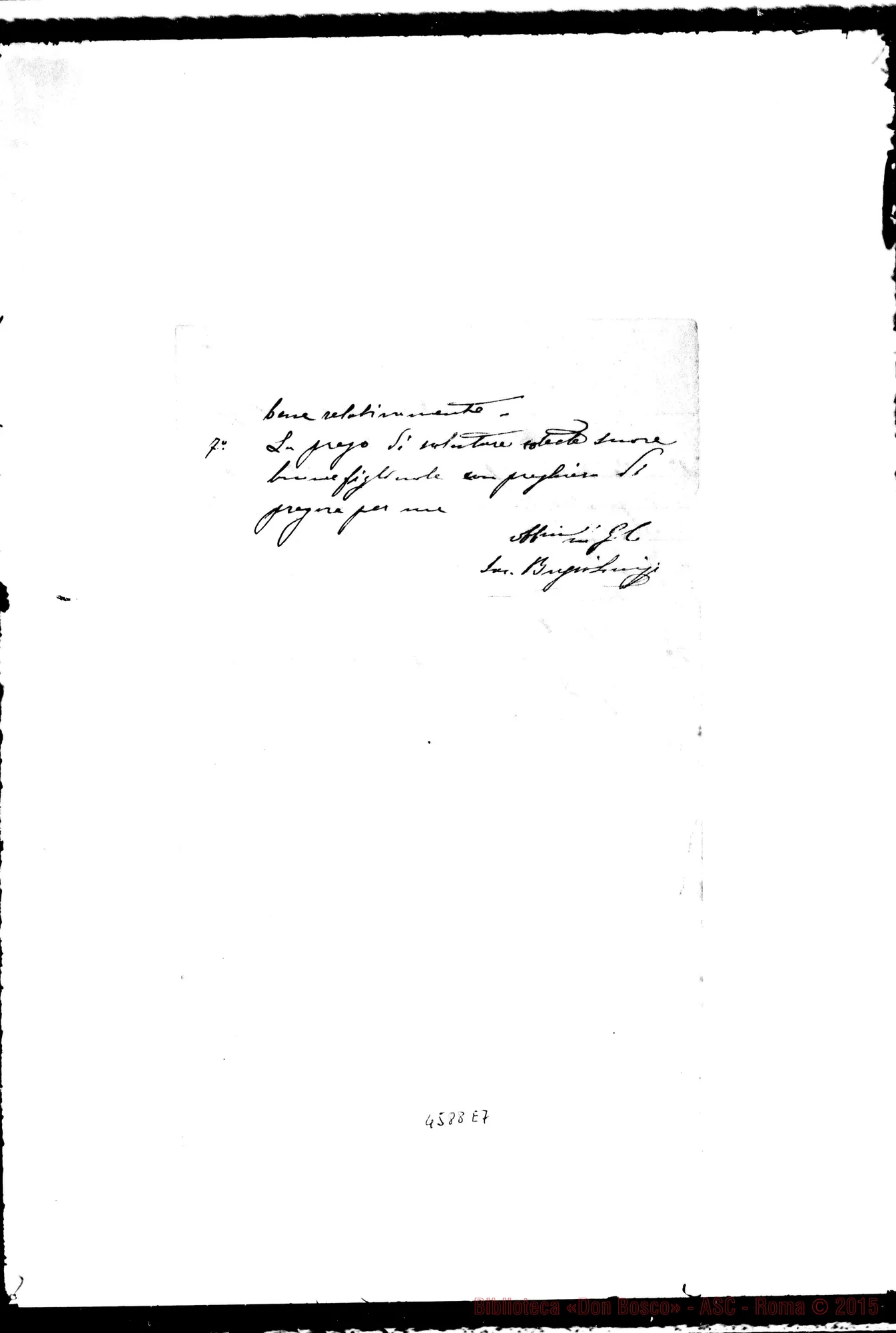 Fotogramma E 7 — Bussi Luigi, SDB-Cucchietti Luigia, suora. Sampierdarena, 11-03-1902