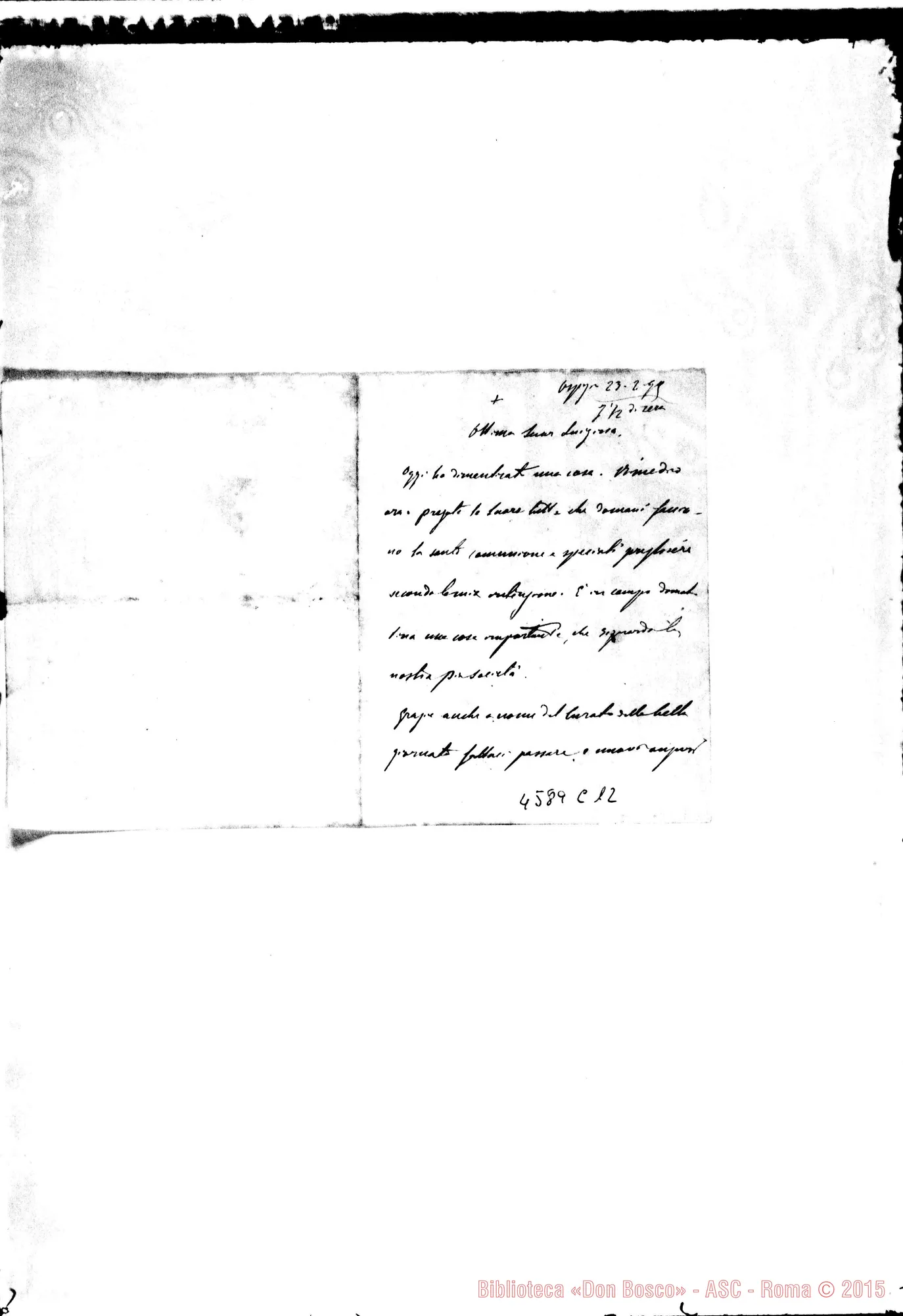Fotogramma C 12 — « « « « Roma, 23-02-1899