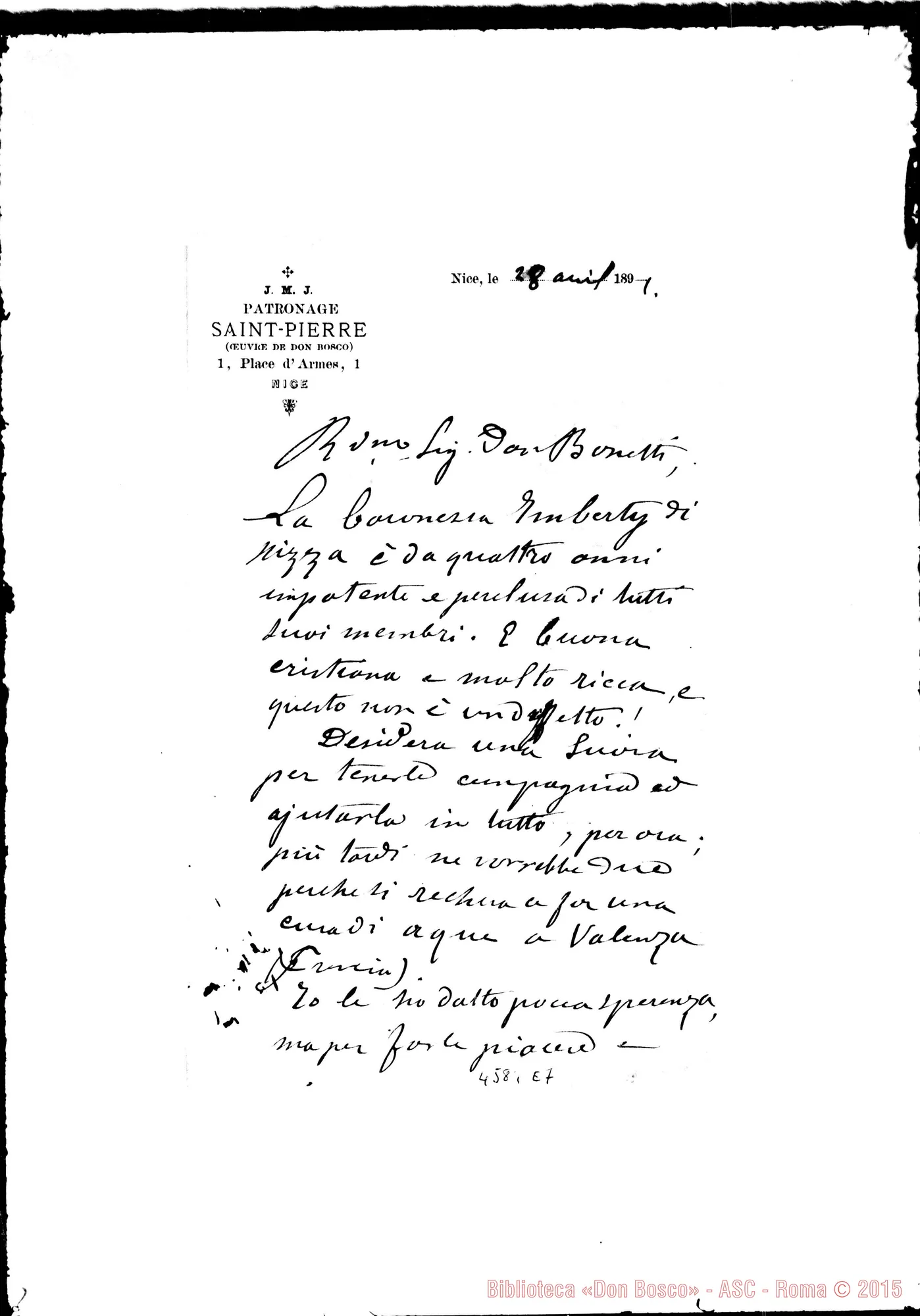 Fotogramma E 7 — Cartier Luigi, SDB-Bonetti Giovanni. Nizza Marittima, 28-04-1891