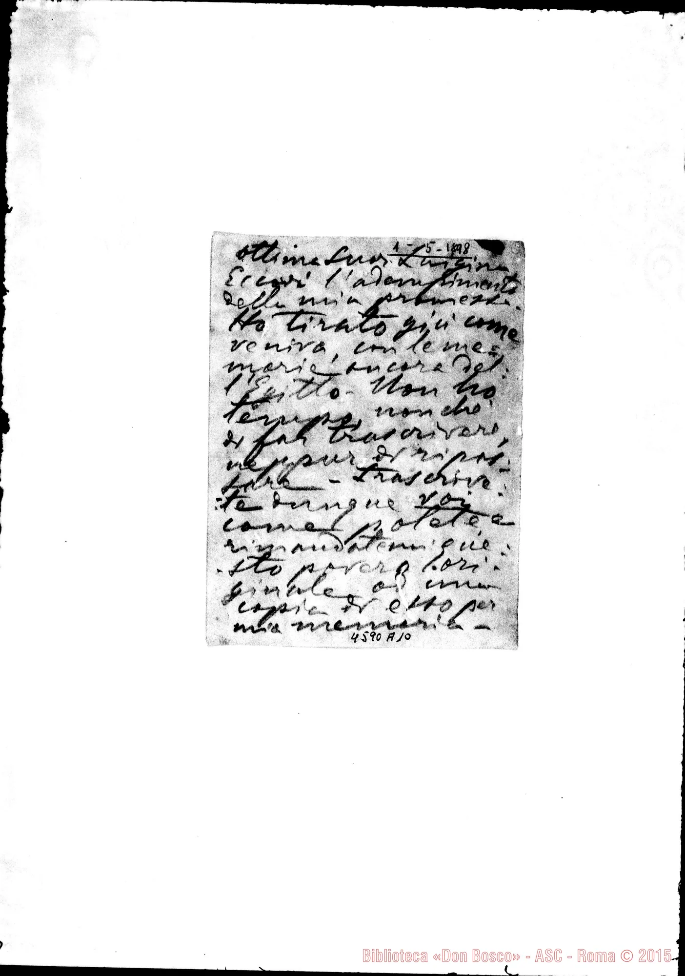 Fotogramma A 10 — « « « « Torino, 1-05-1898