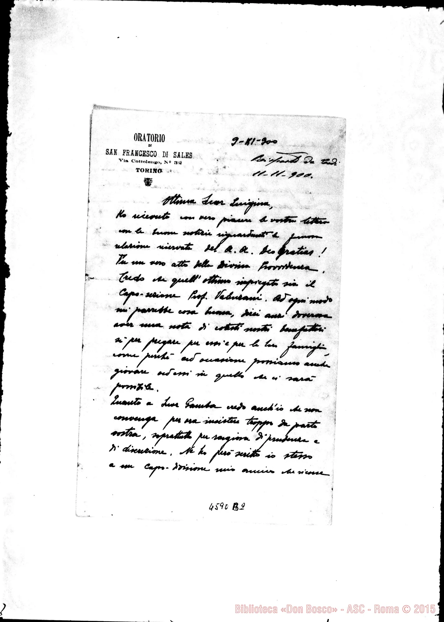 Fotogramma B 2 — « « « « Torino, 9-11-1900