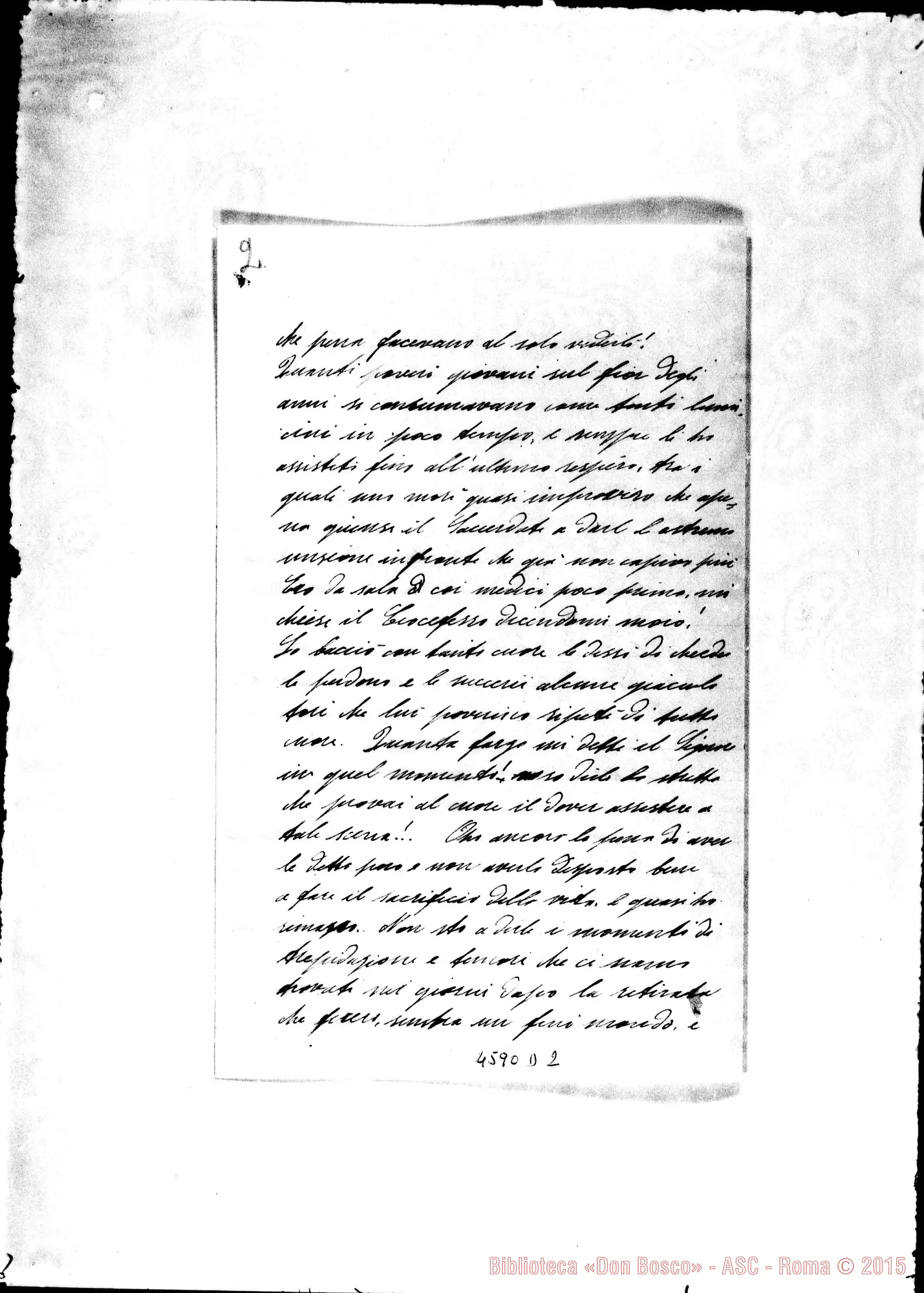 Fotogramma D 2 — Cicognani Maria, suora-Albera Paolo. Lugo, 13-03-1917