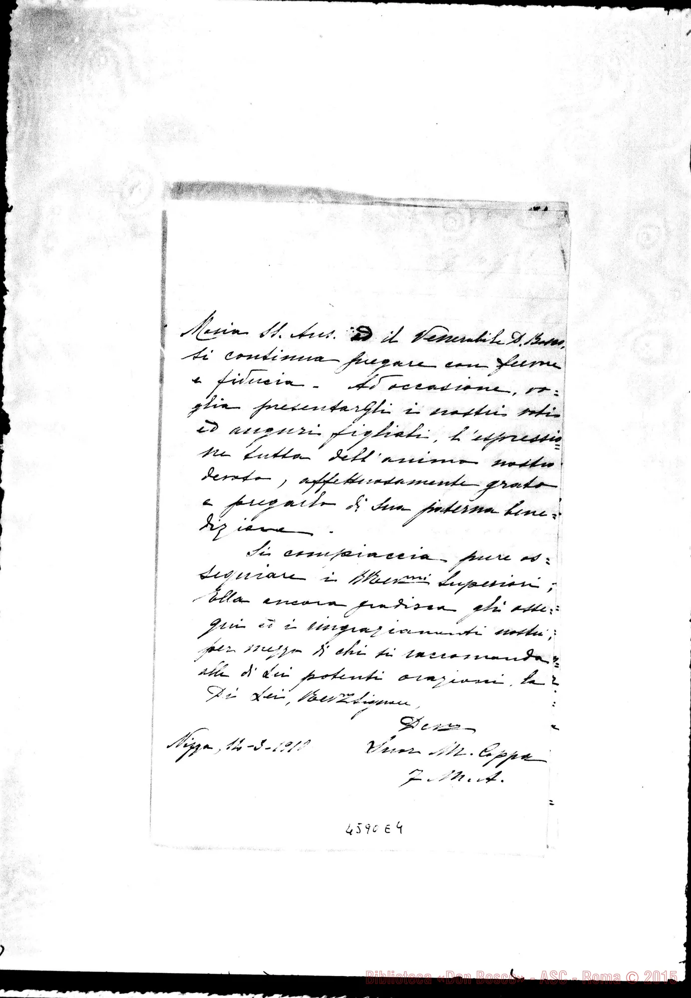 Fotogramma E 4 — « « -Gusmano Calogero. Nizza Monf., 12-03-1910