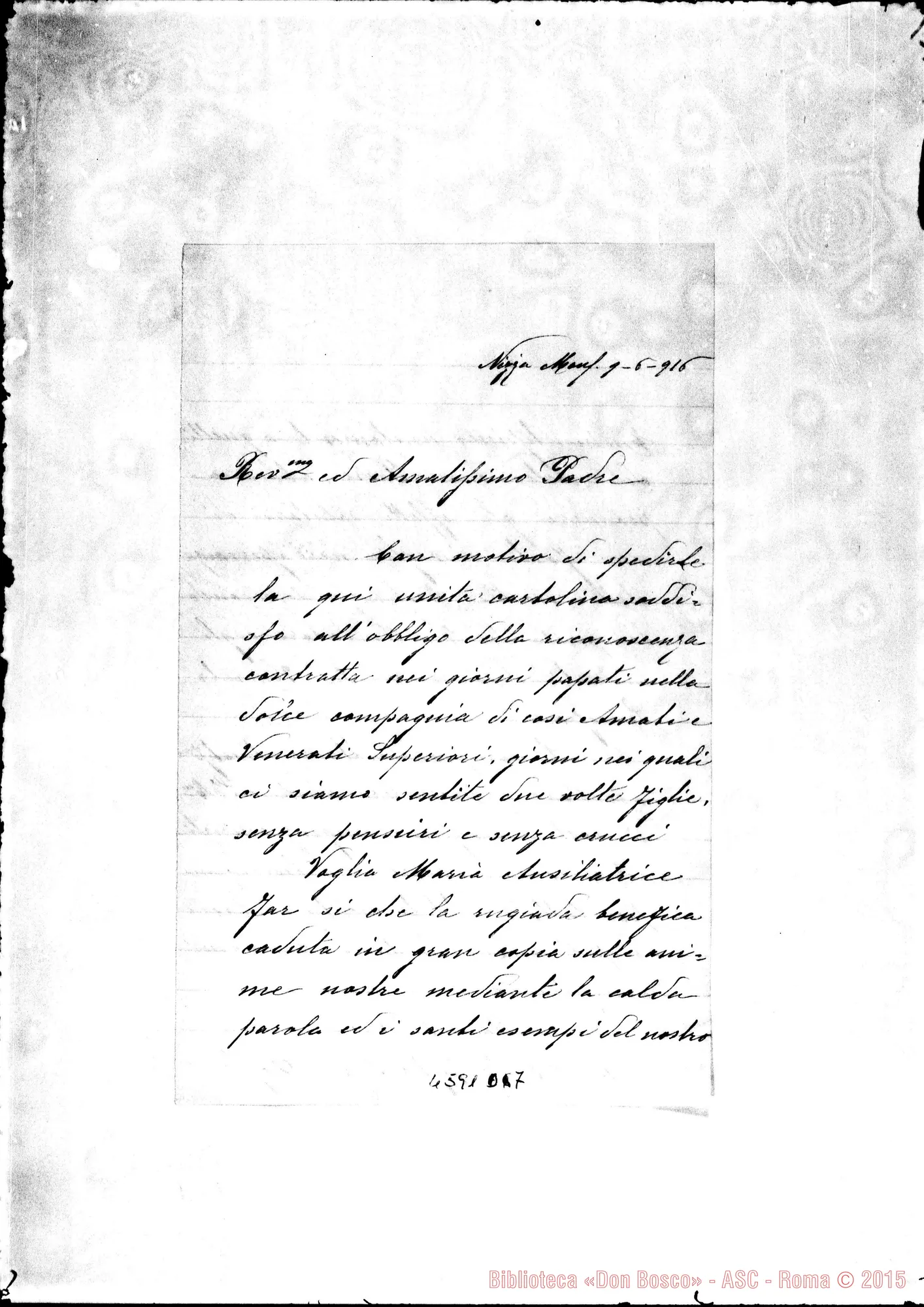 Fotogramma D 7 — « « « « Nizza Monf., 9-06-1916