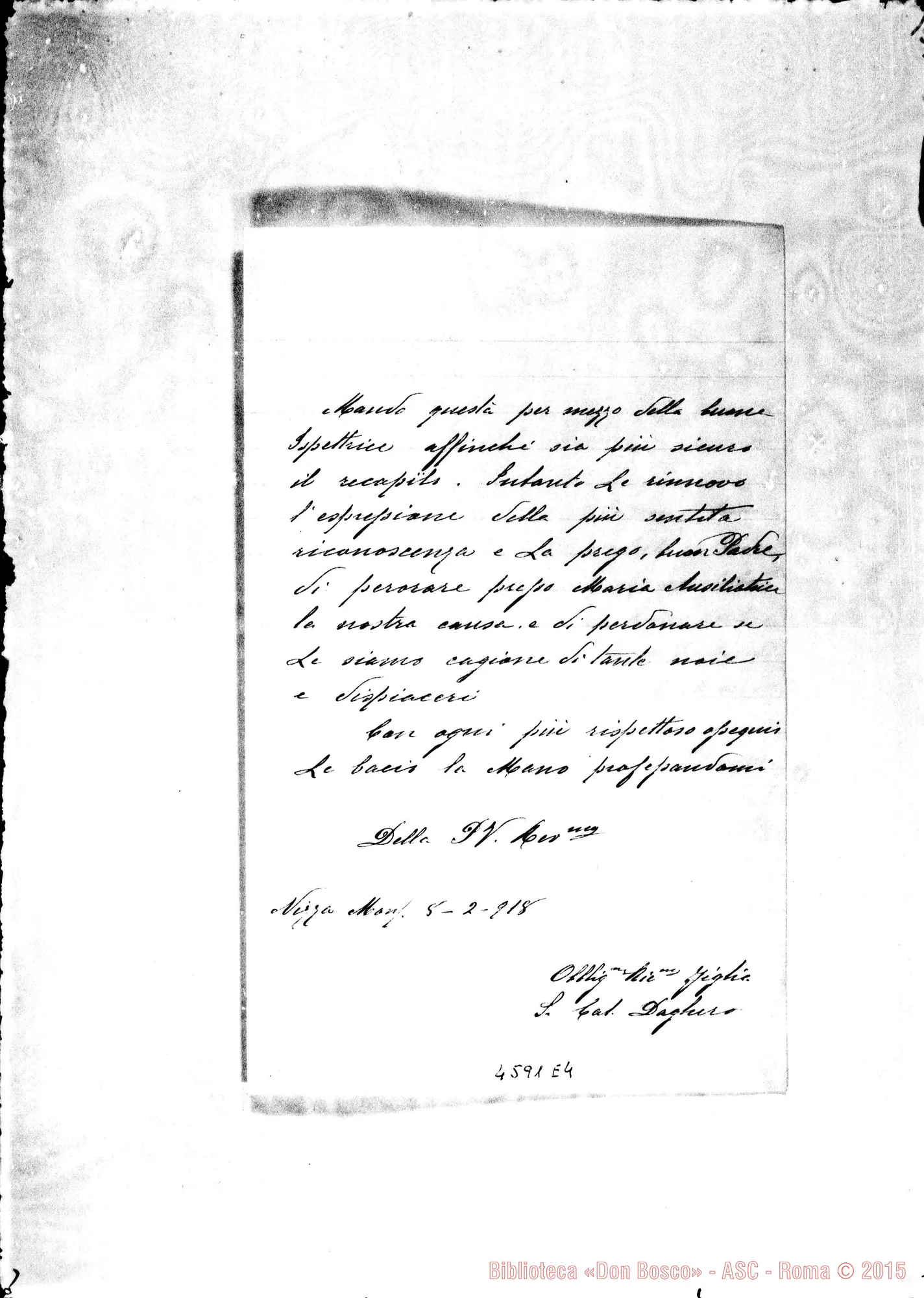 Fotogramma E 4 — « « « « Nizza Monf., 8-02-1918