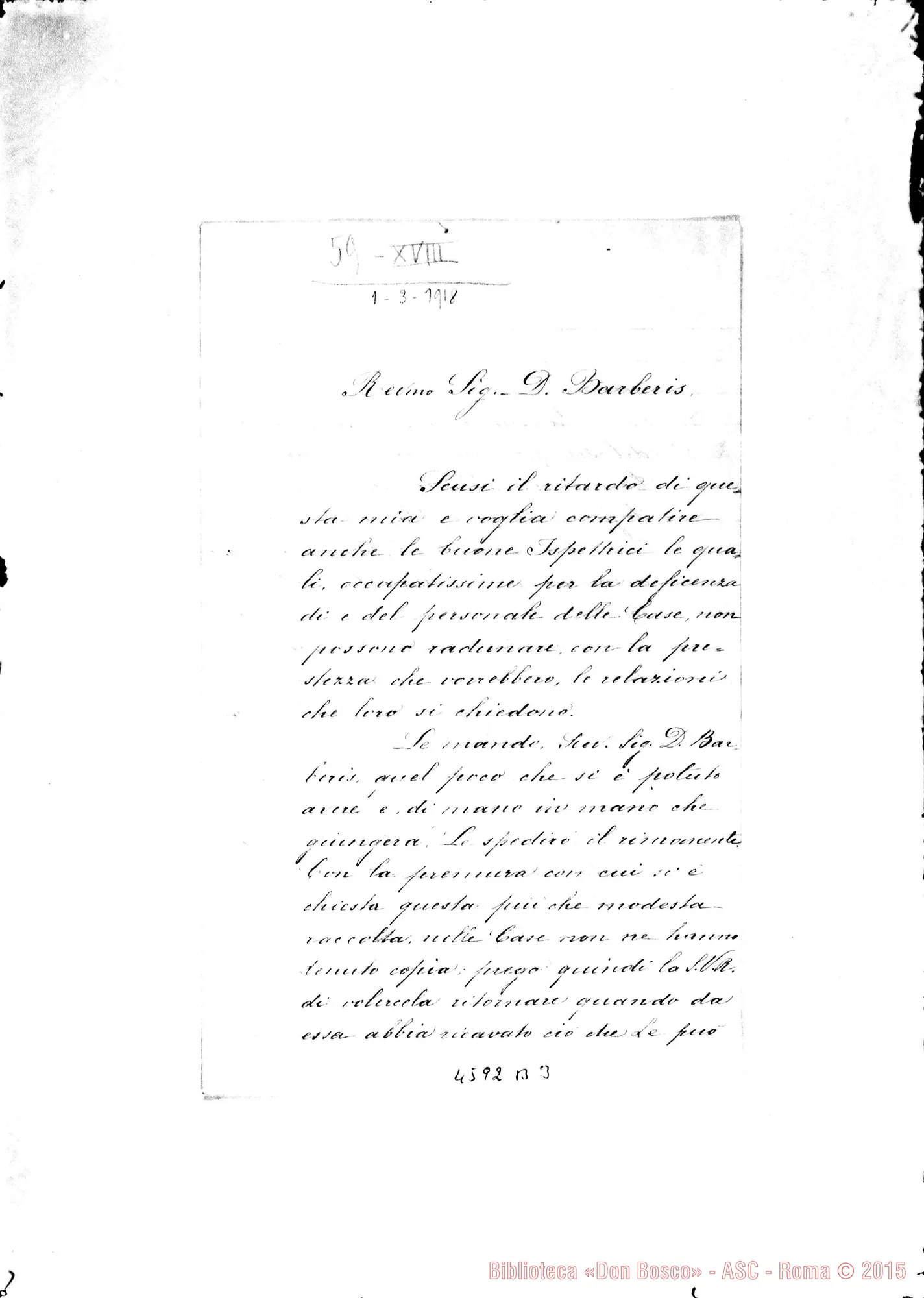 Fotogramma B 3 — « « -Barberis Giulio. Nizza Monf., 1-03-1918
