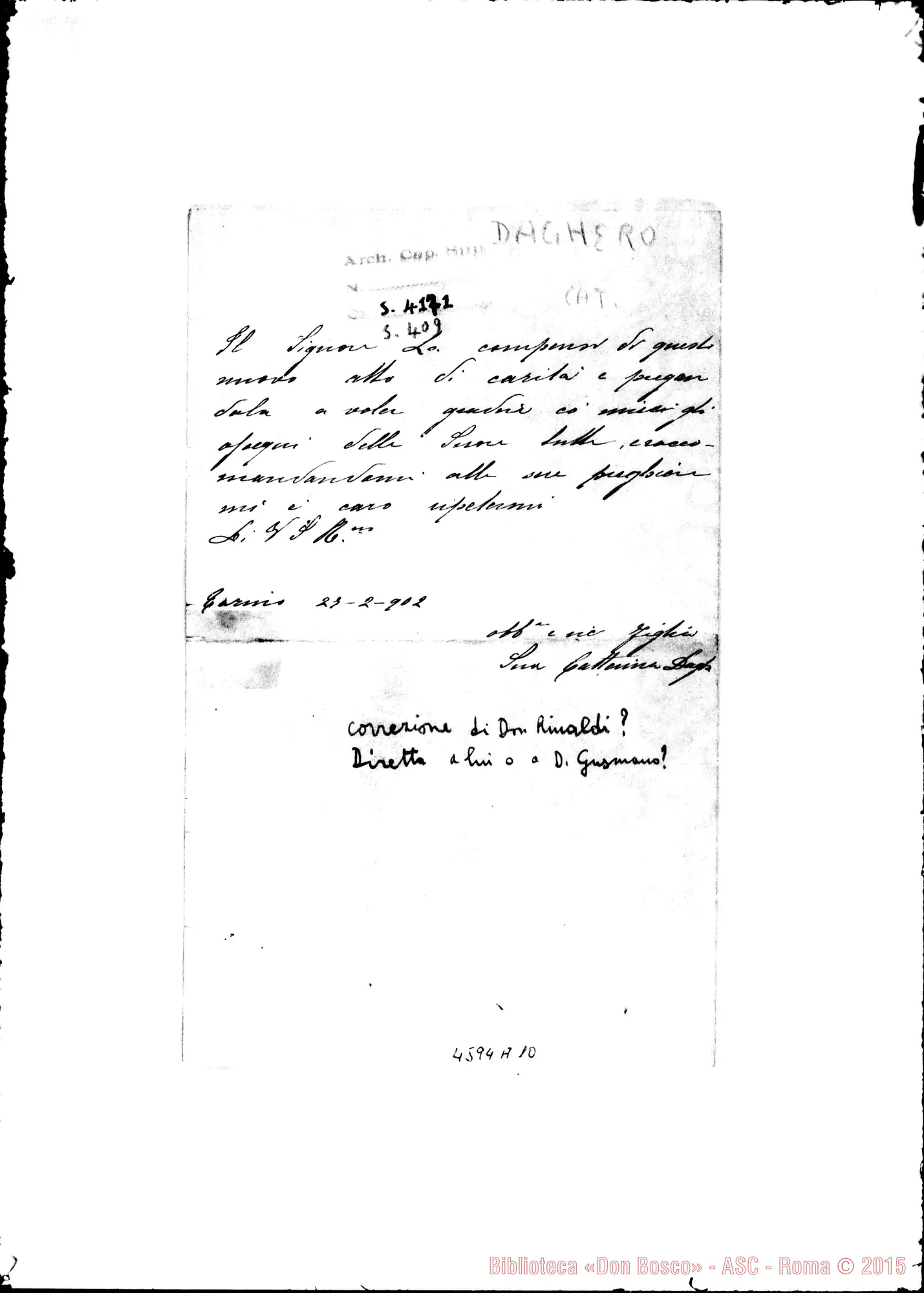 Fotogramma A 10 — « « -Rua Michele. Ouro Preto, 30-09-1896