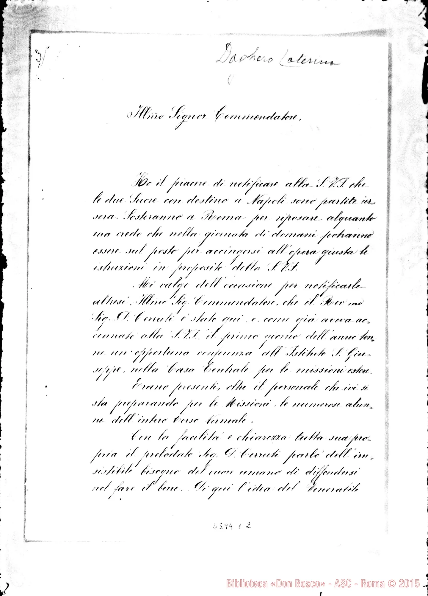 Fotogramma C 2 — « « -Schiaparelli Ernesto, Comm. Nizza Monf., 09-01-1911 Copia