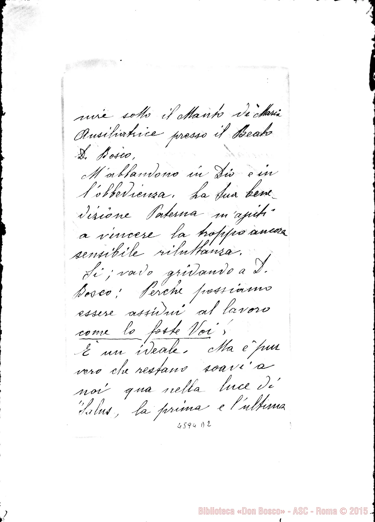 Fotogramma D 2 — Daghero Maria Luigia, suora-Rinaldi Filippo. Salus, 22-05-1930