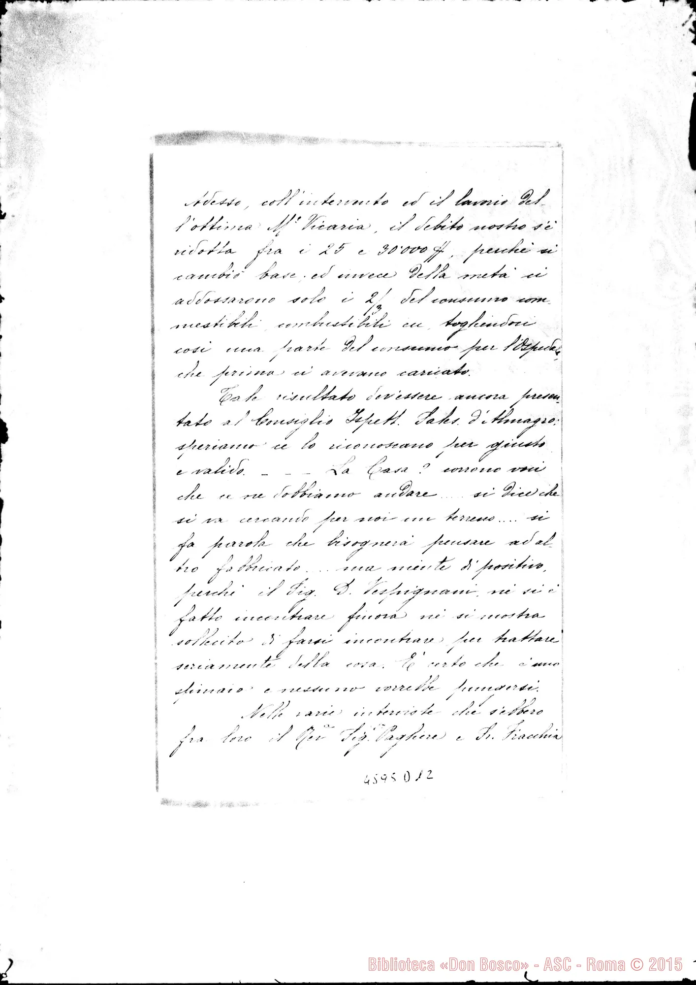 Fotogramma D 12 — « « -Cagliero Giov., mons. Patagones, 27-06-1911