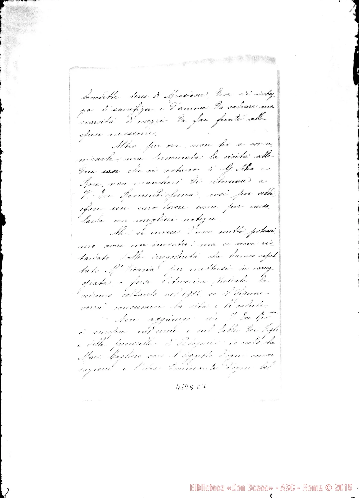 Fotogramma E 7 — « « -Cagliero Giov., mons. Patagones, 27-06-1911