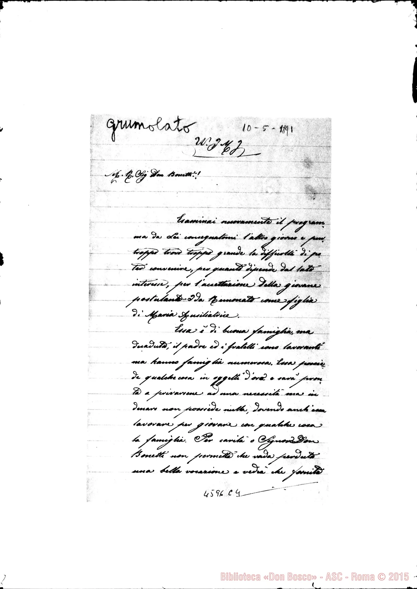 Fotogramma C 4 — Grumolato Gio. Maria, ch.-Bonetti Giovanni. Torino, 10-05-1891