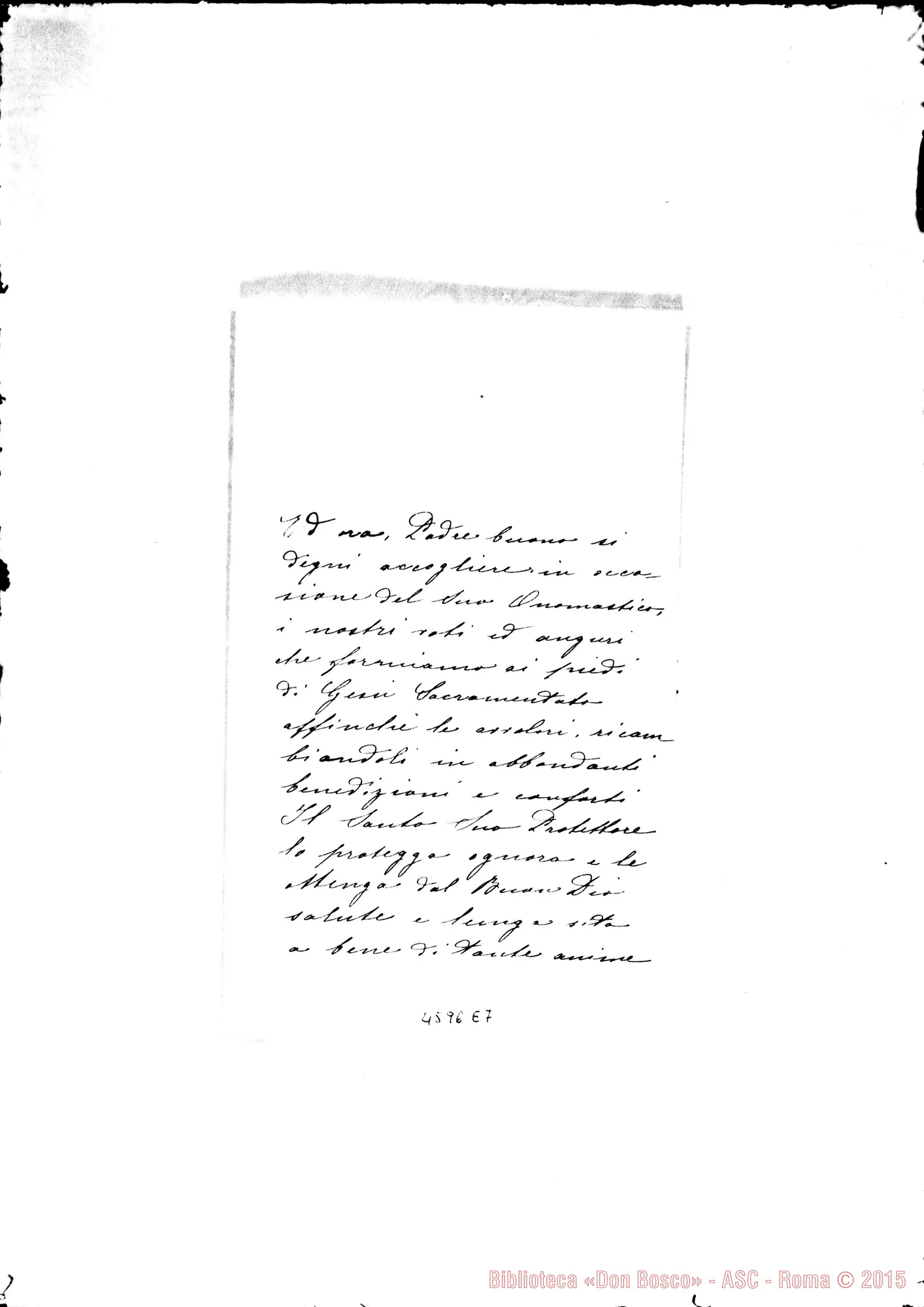 Fotogramma E 7 — Ivaldi Chiarina, suora-Albera Paolo. Parma, 20-11-1918