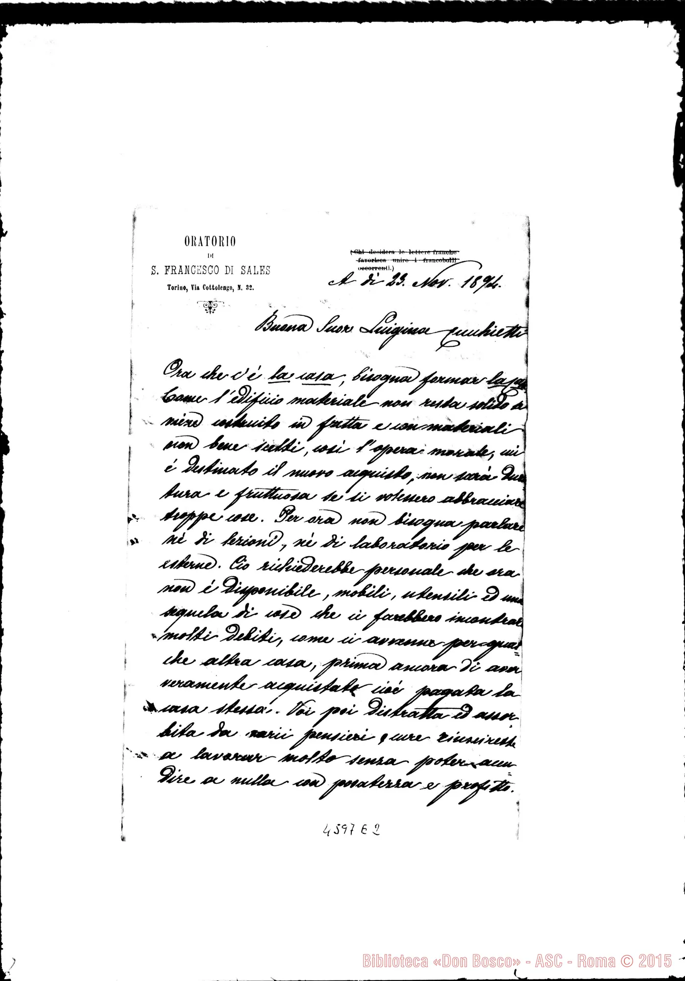 Fotogramma E 2 — « « « « Torino, 23-11-1894