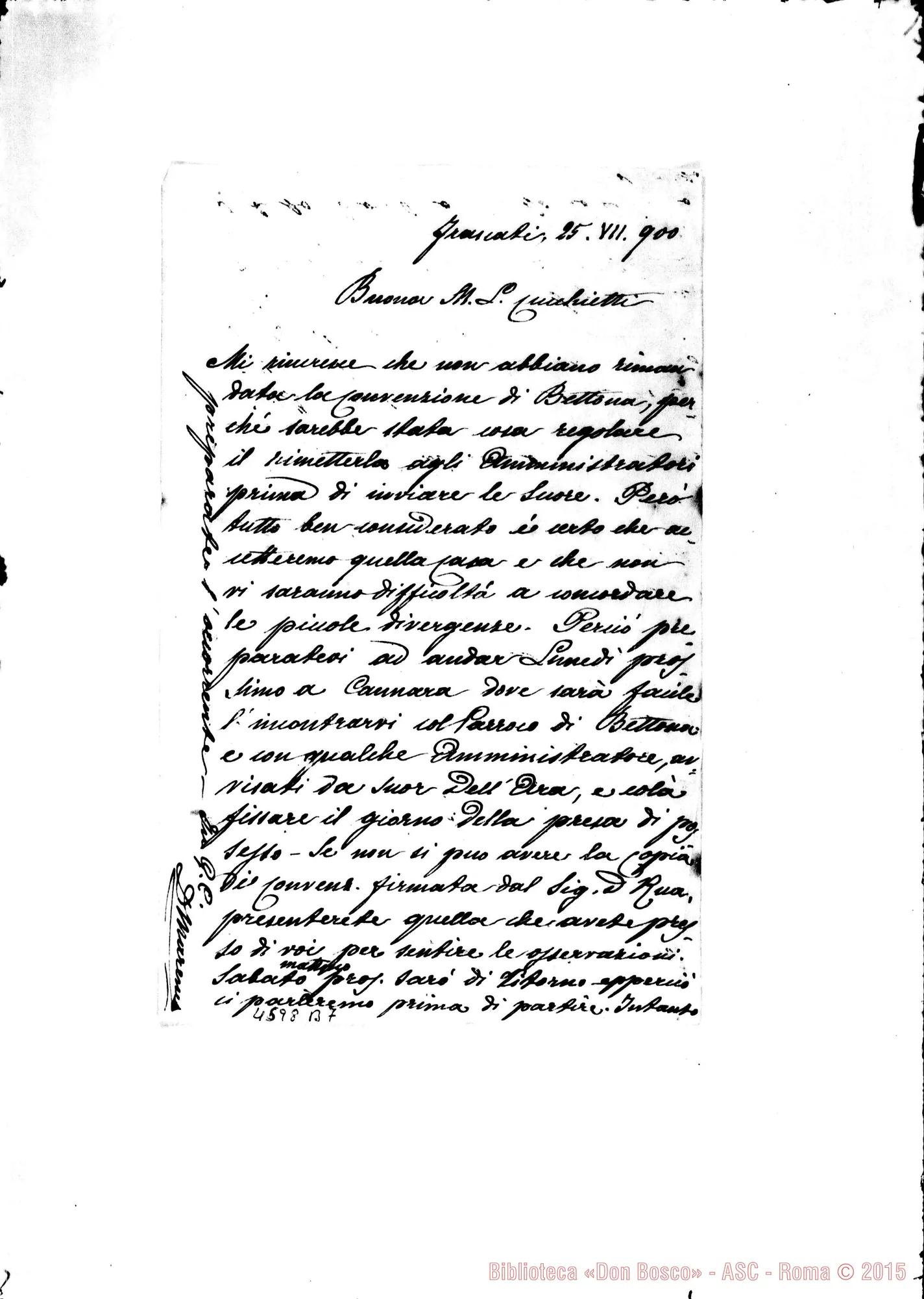 Fotogramma B 7 — « « n « Frascati, 25-07-1900