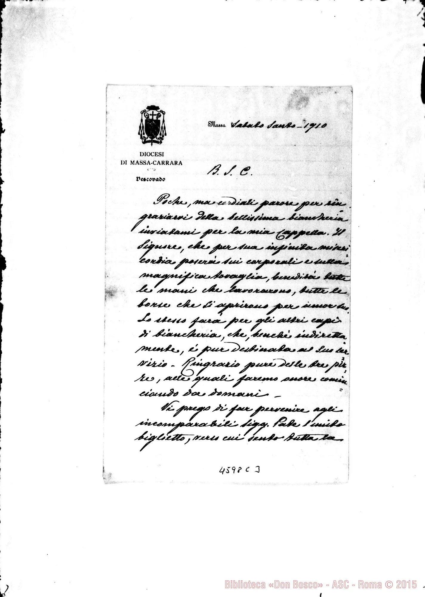 Fotogramma C 3 — « « « « Massa, Sabato Santo 1910