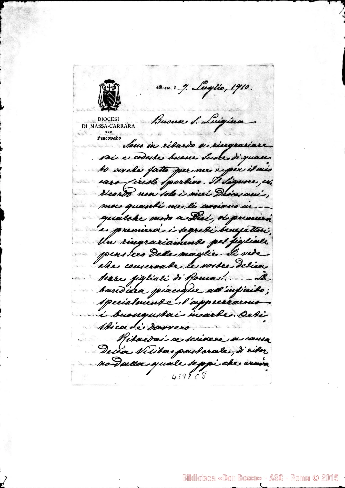 Fotogramma C 8 — « « « « Massa, 7-07-1910