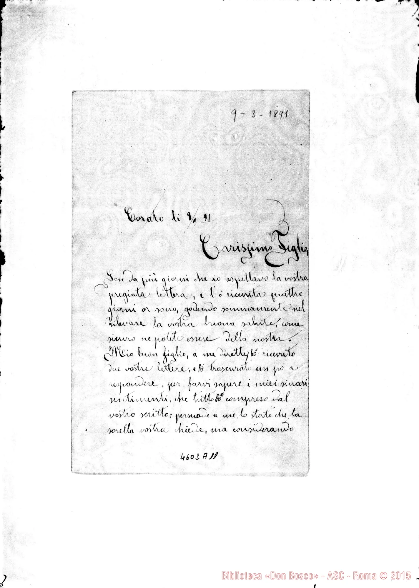 Fotogramma A 11 — Schiralli Frane, E Domenico-Schiralli Vincenzo, ch. Corato, 9-03-1891