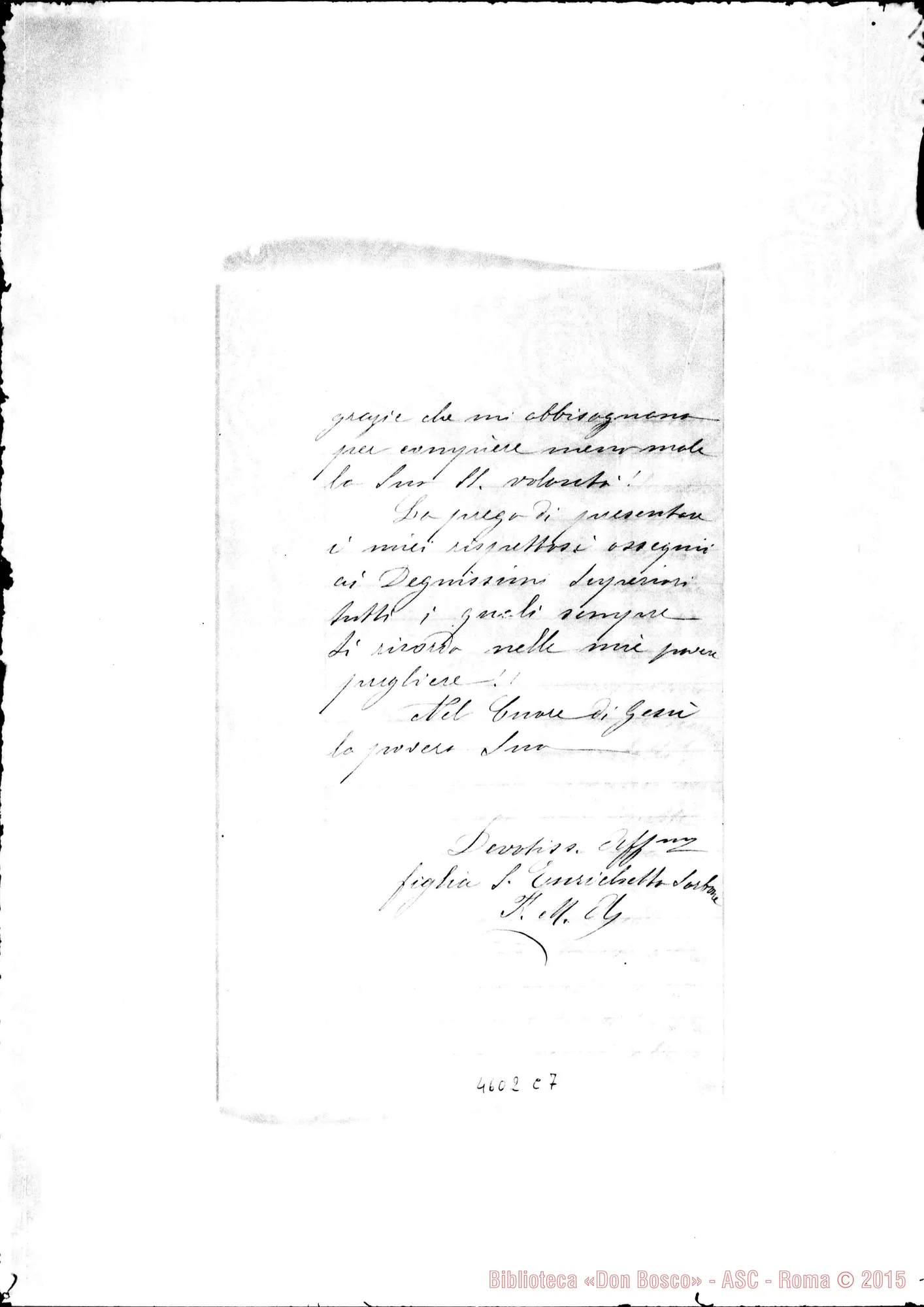 Fotogramma C 7 — Sorbone Enrichetta, suora-Albera Paolo. Cuyaba, 15-09-1910