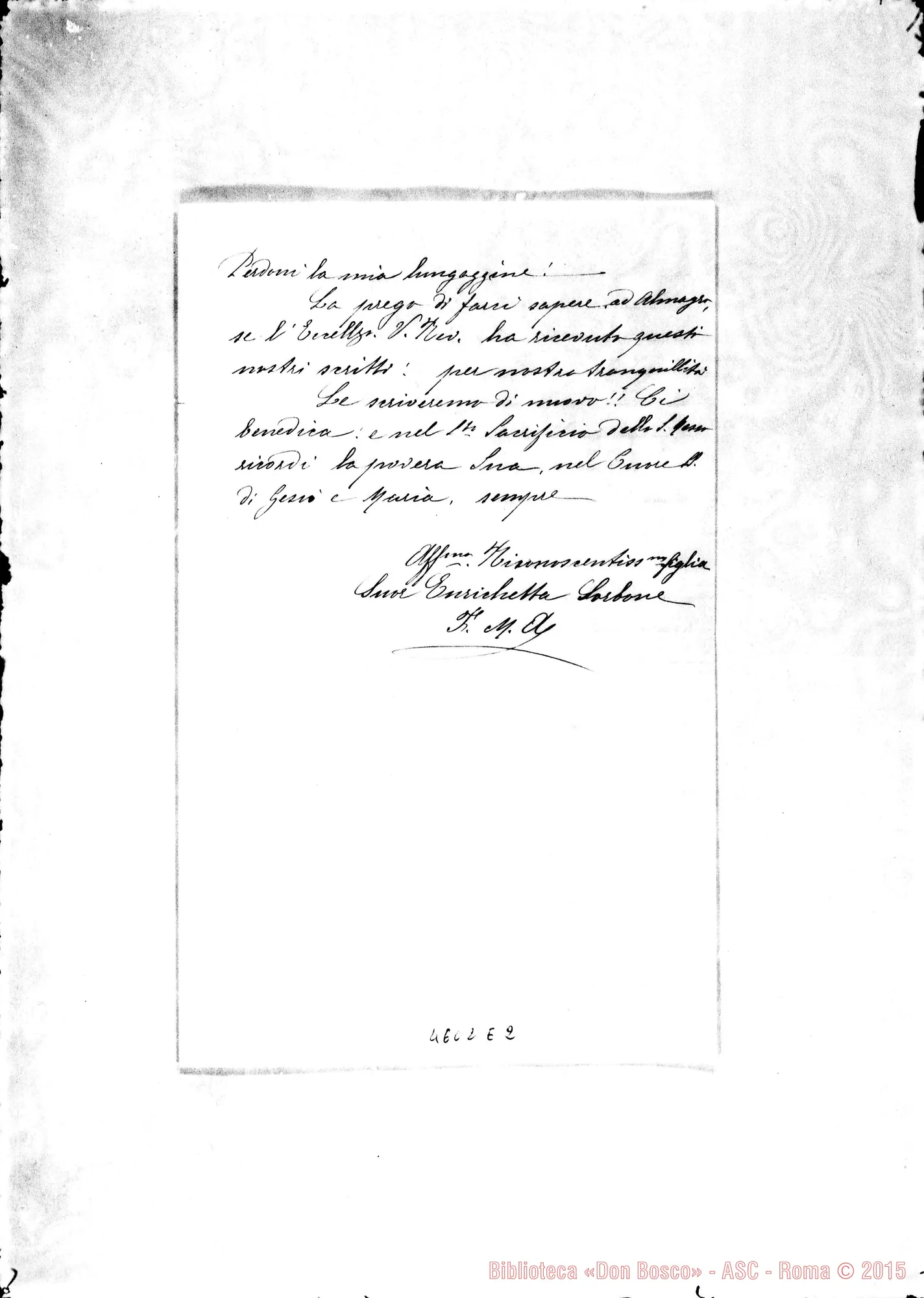 Fotogramma E 2 — « « -Cagliero, mons.. Viedma, 26-06-1911