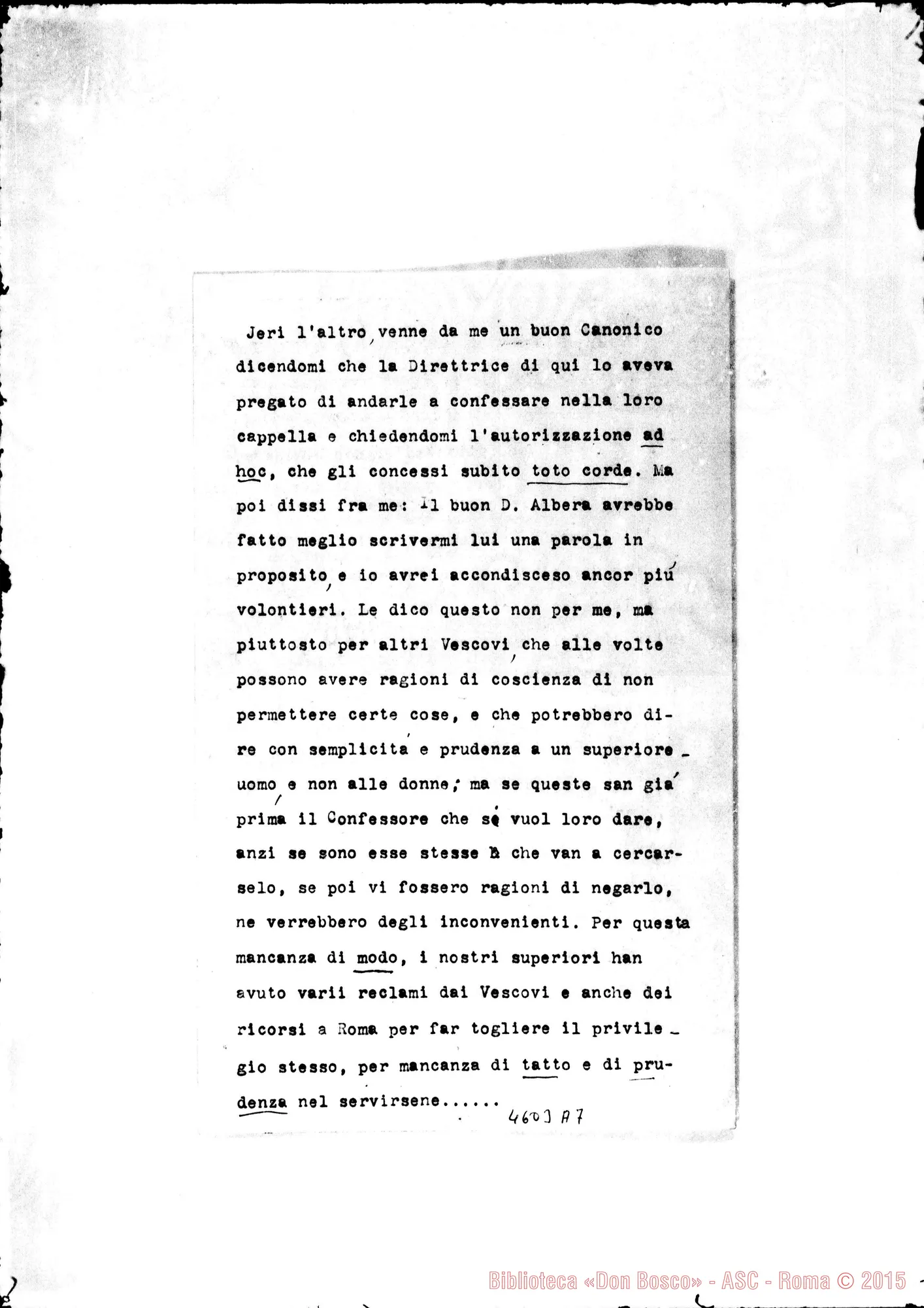 Fotogramma A 7 — Tasso Vincenzo, vesc. di Aosta-Albera Paolo. Aosta, 4-06-1918