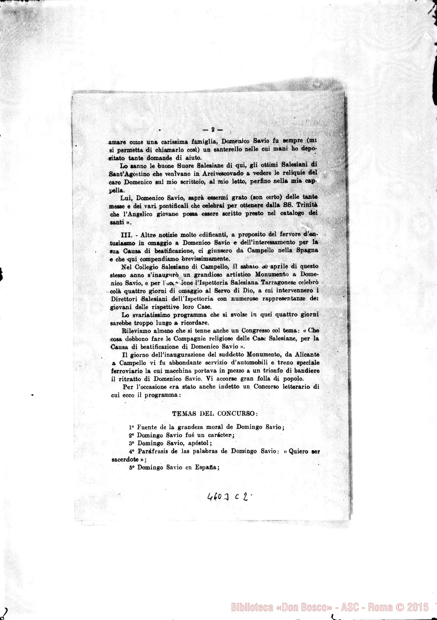 Fotogramma C 2 — Trione Stefano, SDB-Salesiani E F.M.A.: Circolare. Torino, 24-07-1924