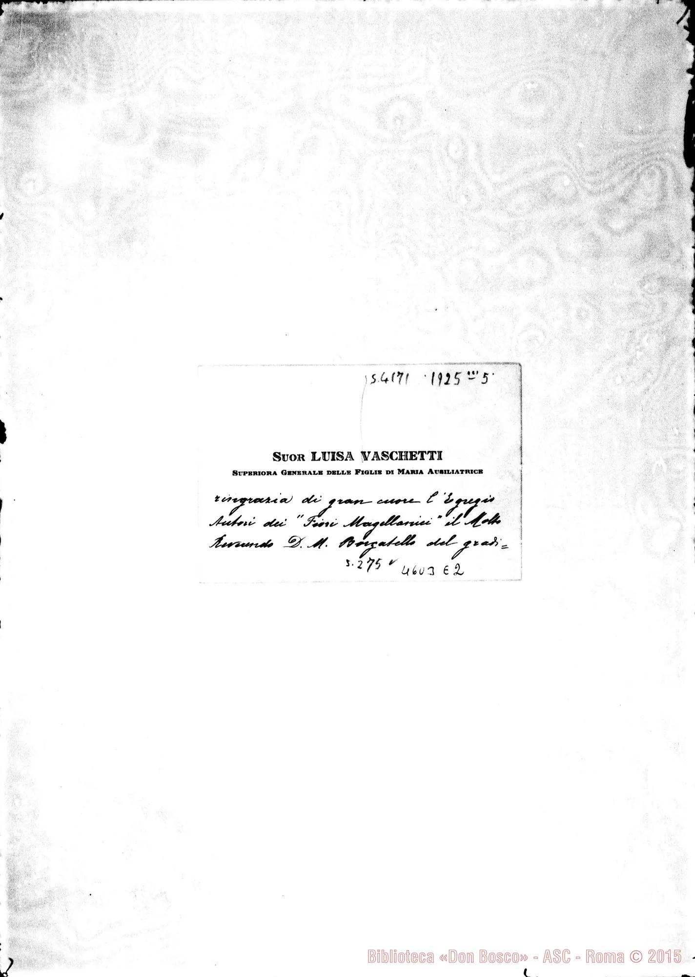 Fotogramma E 2 — « « -Borgatello Maggiorino. Nizza Monf., 5-03-1925