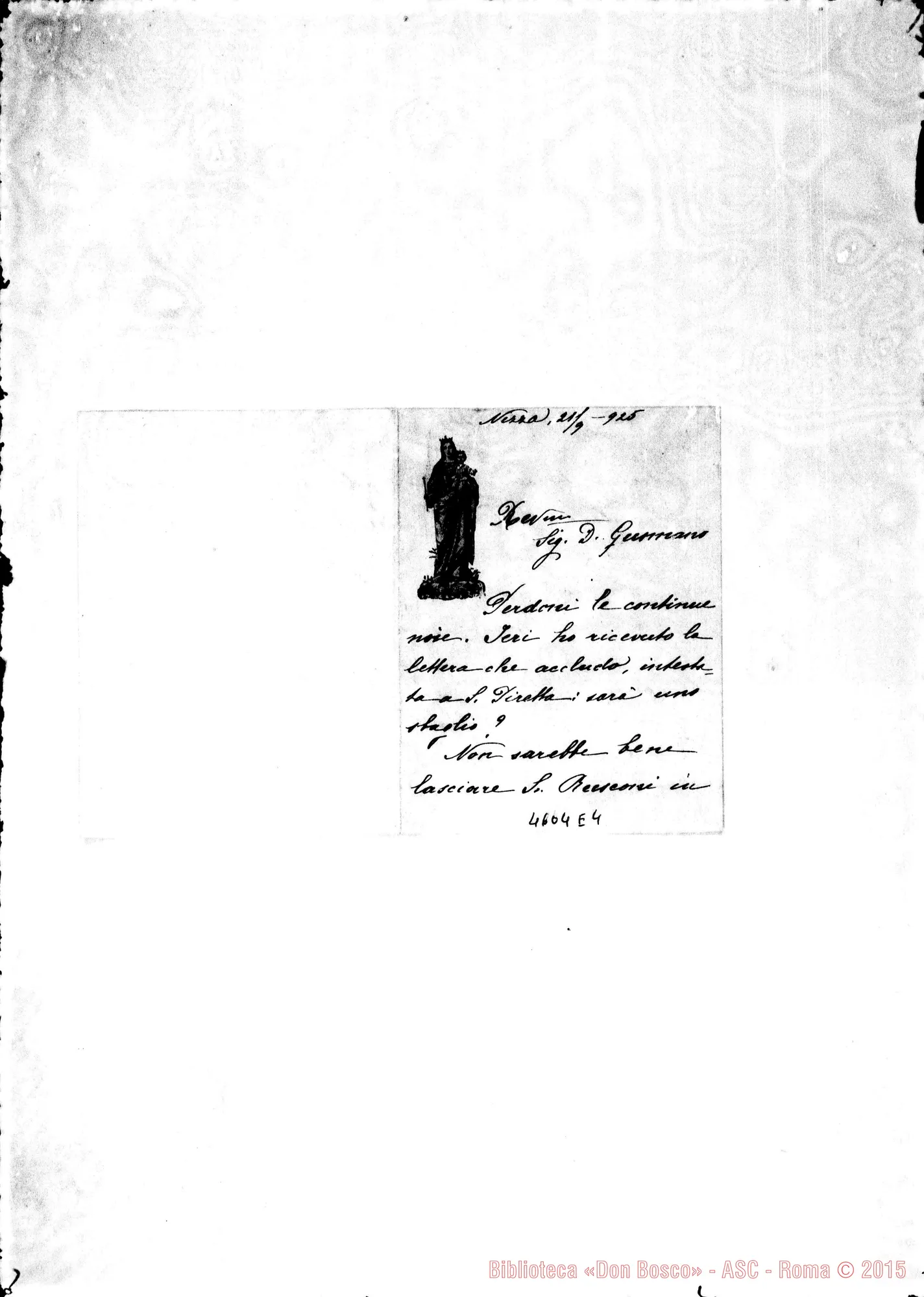 Fotogramma E 4 — « « « « Nizza Monf., 21-09-1925
