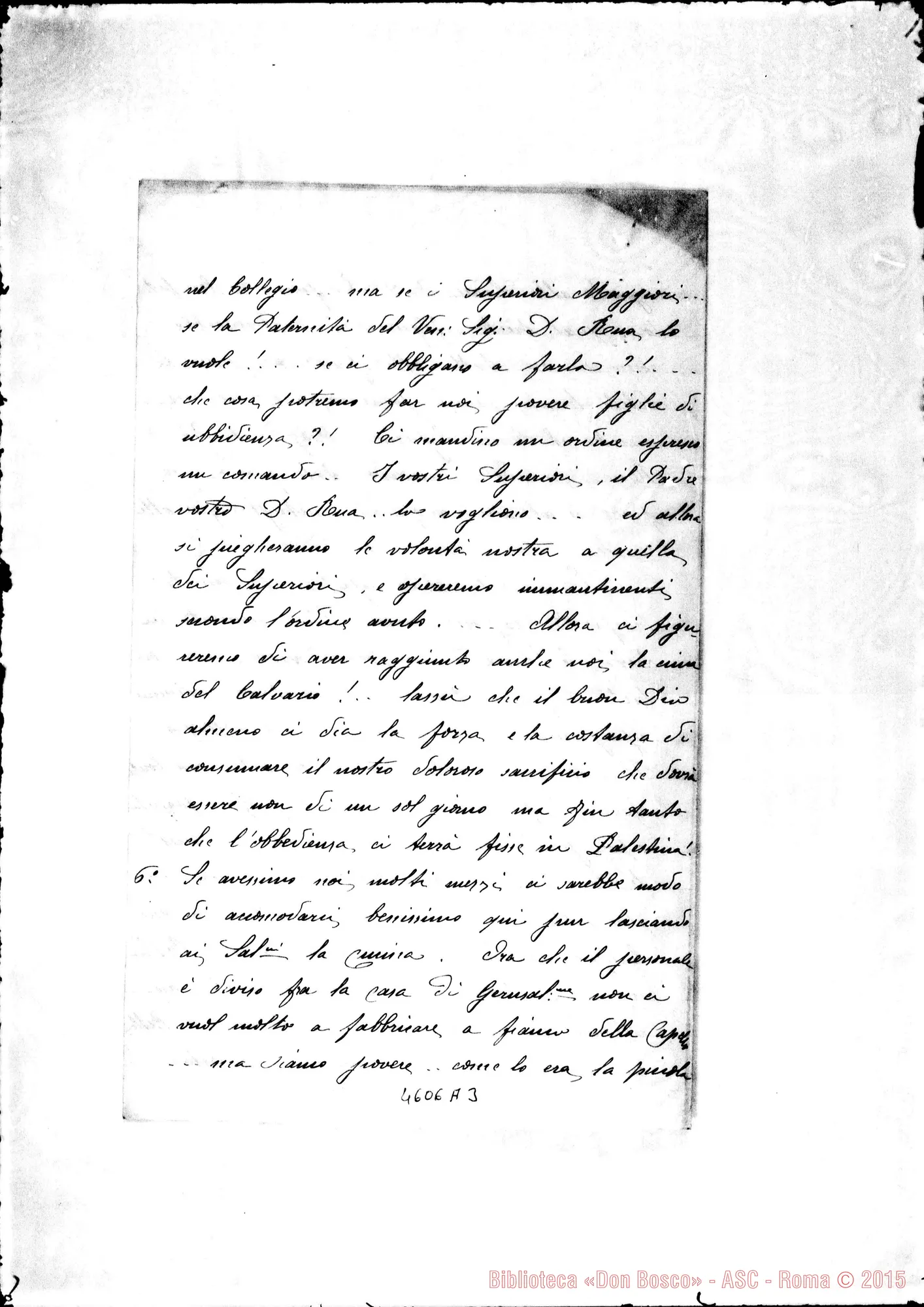 Fotogramma A 3 — Vergano Annetta, suora-Rua Michele. Betlemme, 25-01-1906. All. rei. di D. Gatti Carlo