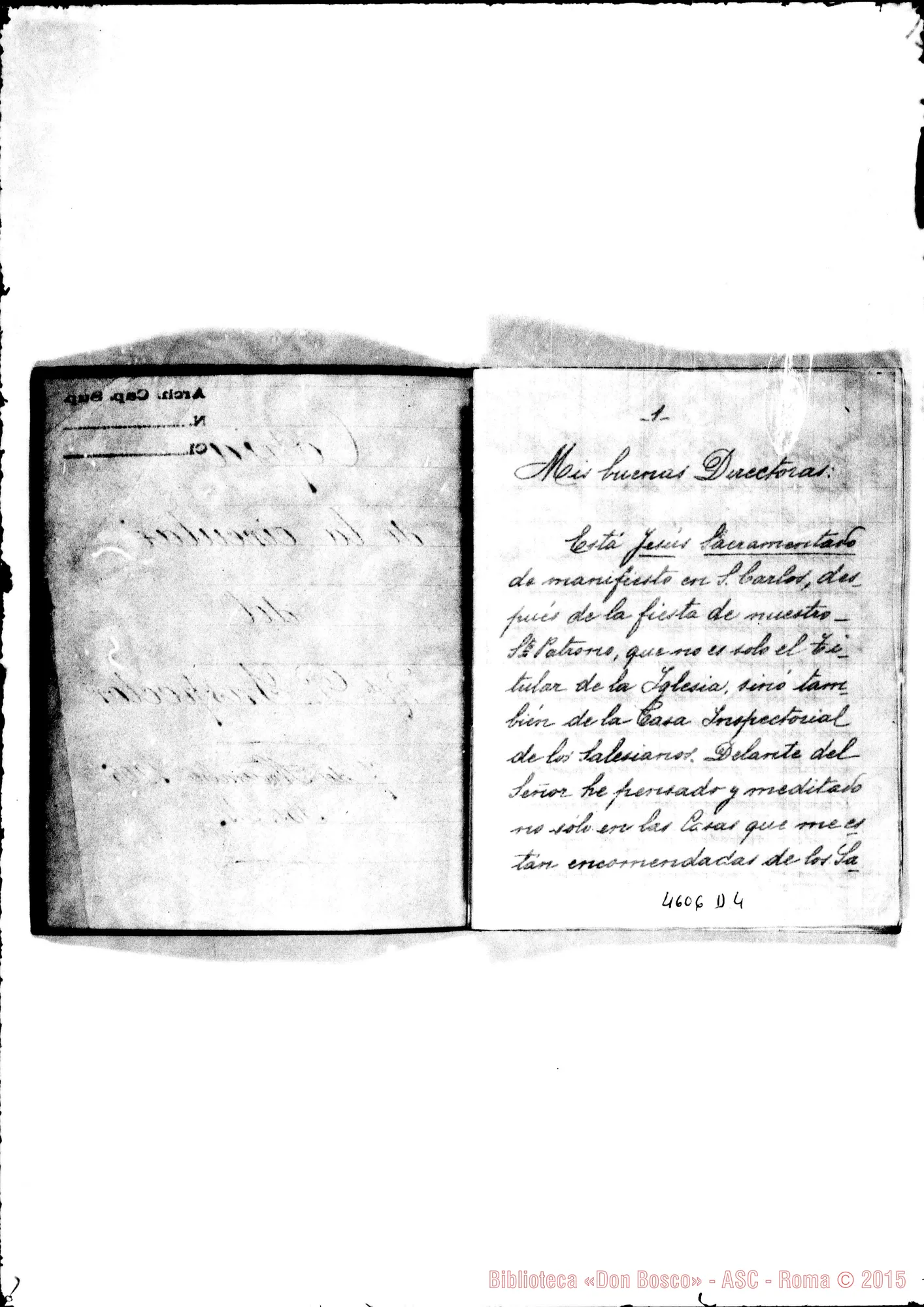 Fotogramma D 4 — Vespignani Giuseppe, SDB Ispettore d’America: lett. circolare alle F.M.A.. Buenos Aires, 7-11-1906