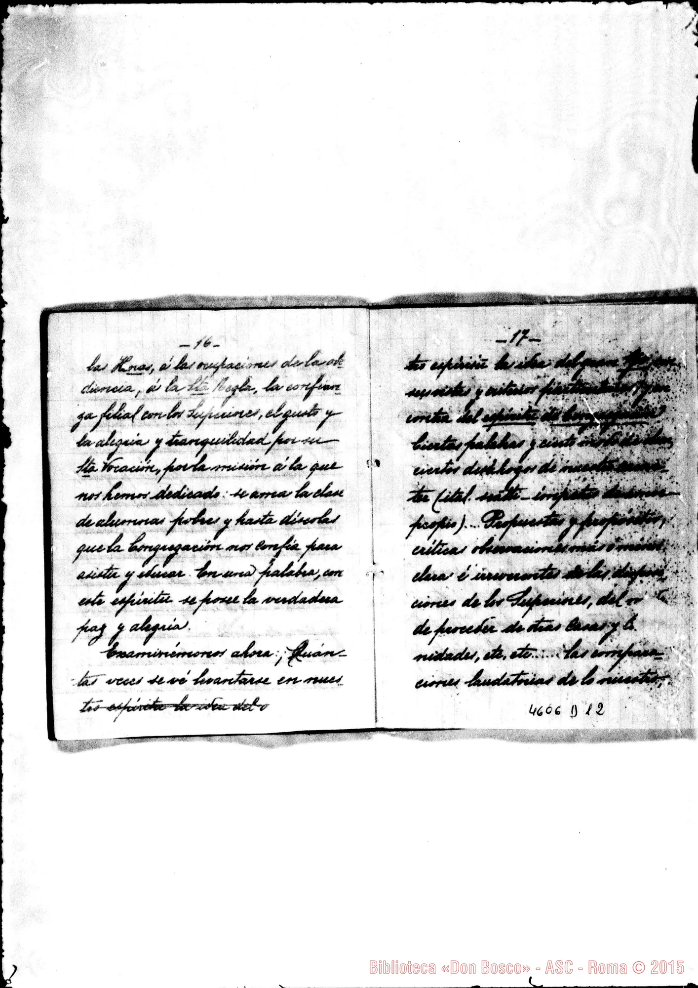 Fotogramma D 12 — Vespignani Giuseppe, SDB Ispettore d’America: lett. circolare alle F.M.A.. Buenos Aires, 7-11-1906