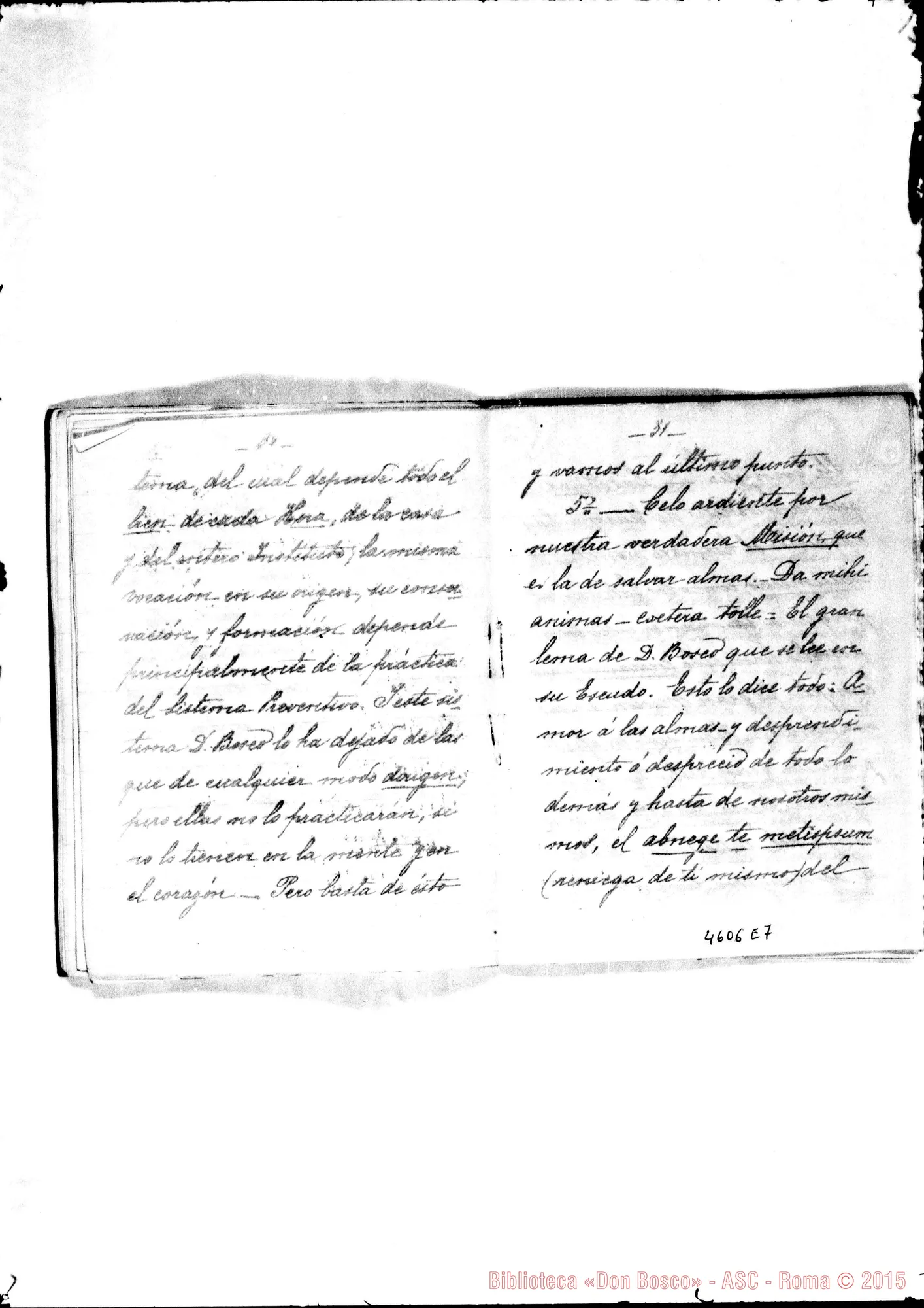Fotogramma E 7 — Vespignani Giuseppe, SDB Ispettore d’America: lett. circolare alle F.M.A.. Buenos Aires, 7-11-1906